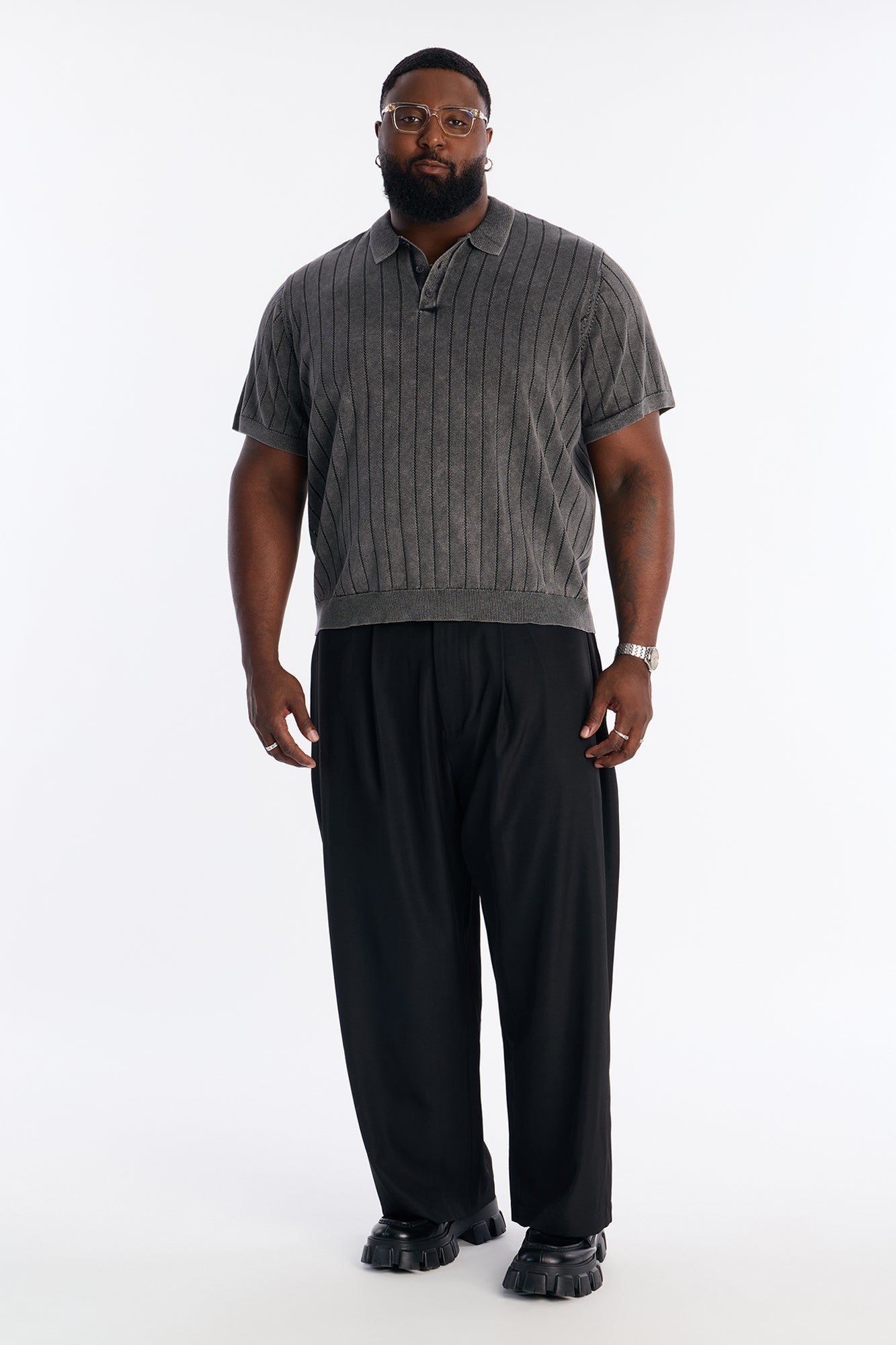 Meru Washed Polo - Black