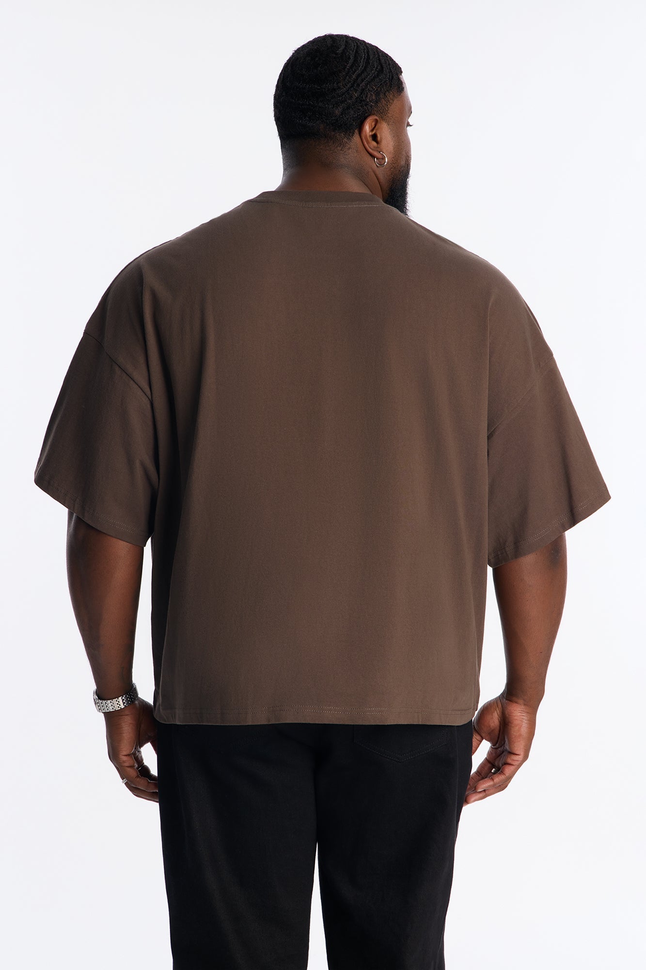 Boxy Heavyweight Tee 240GSM - Brown