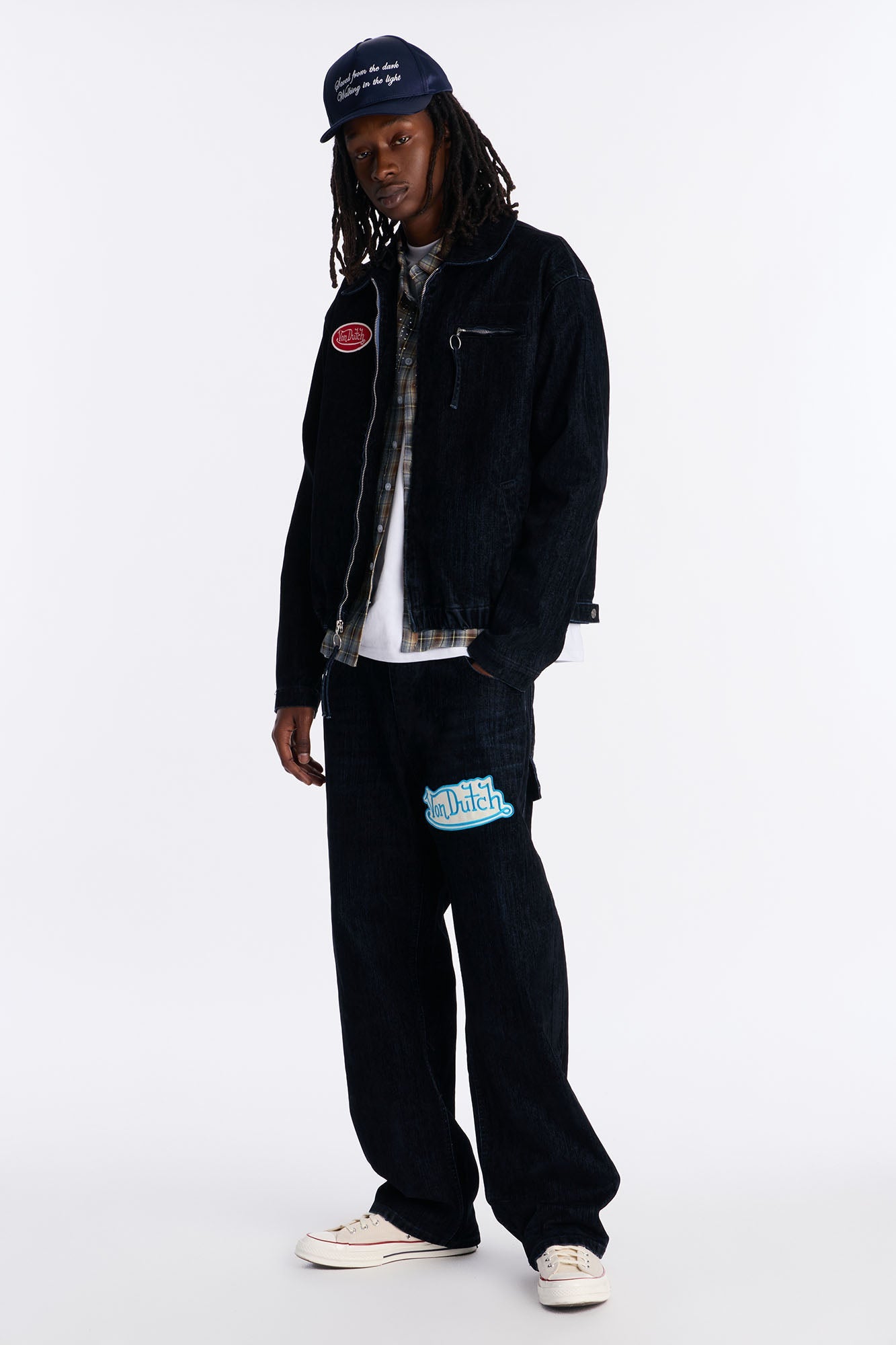 Baggy Von Dutch Bandidos Patch Jean - Dark Wash