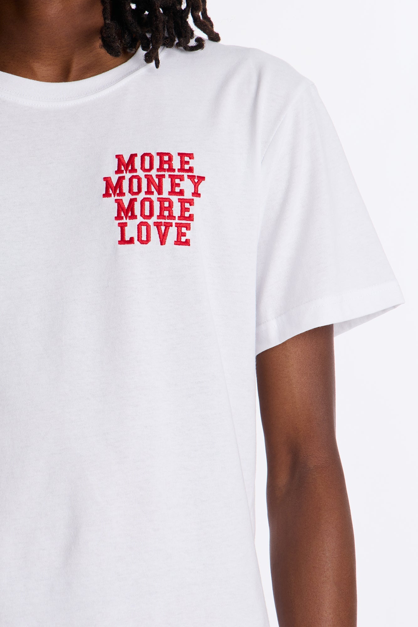 More Money More Love Short Sleeve Tee - White