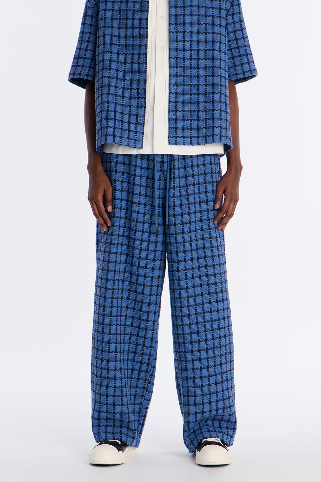Baggy Theory Tweed Pant - Blue