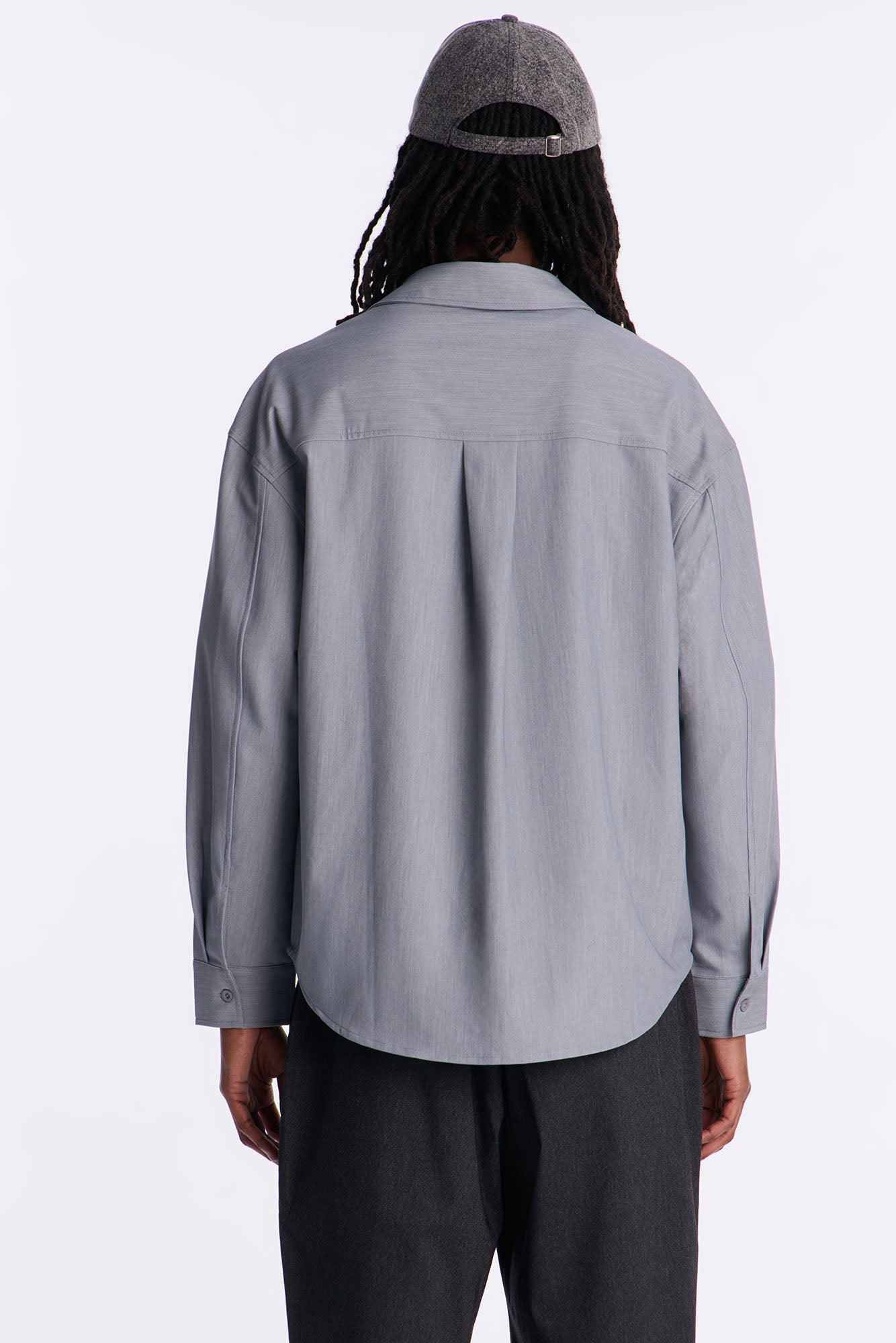 Relaxed Apex Chevron Tailored Shirt - Grey