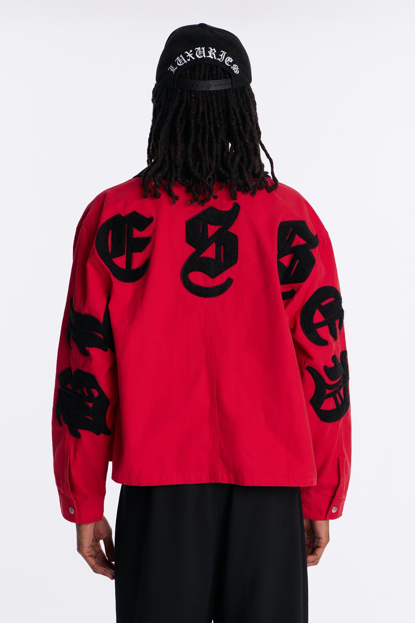 Cropped Destiny Work Jacket - Red