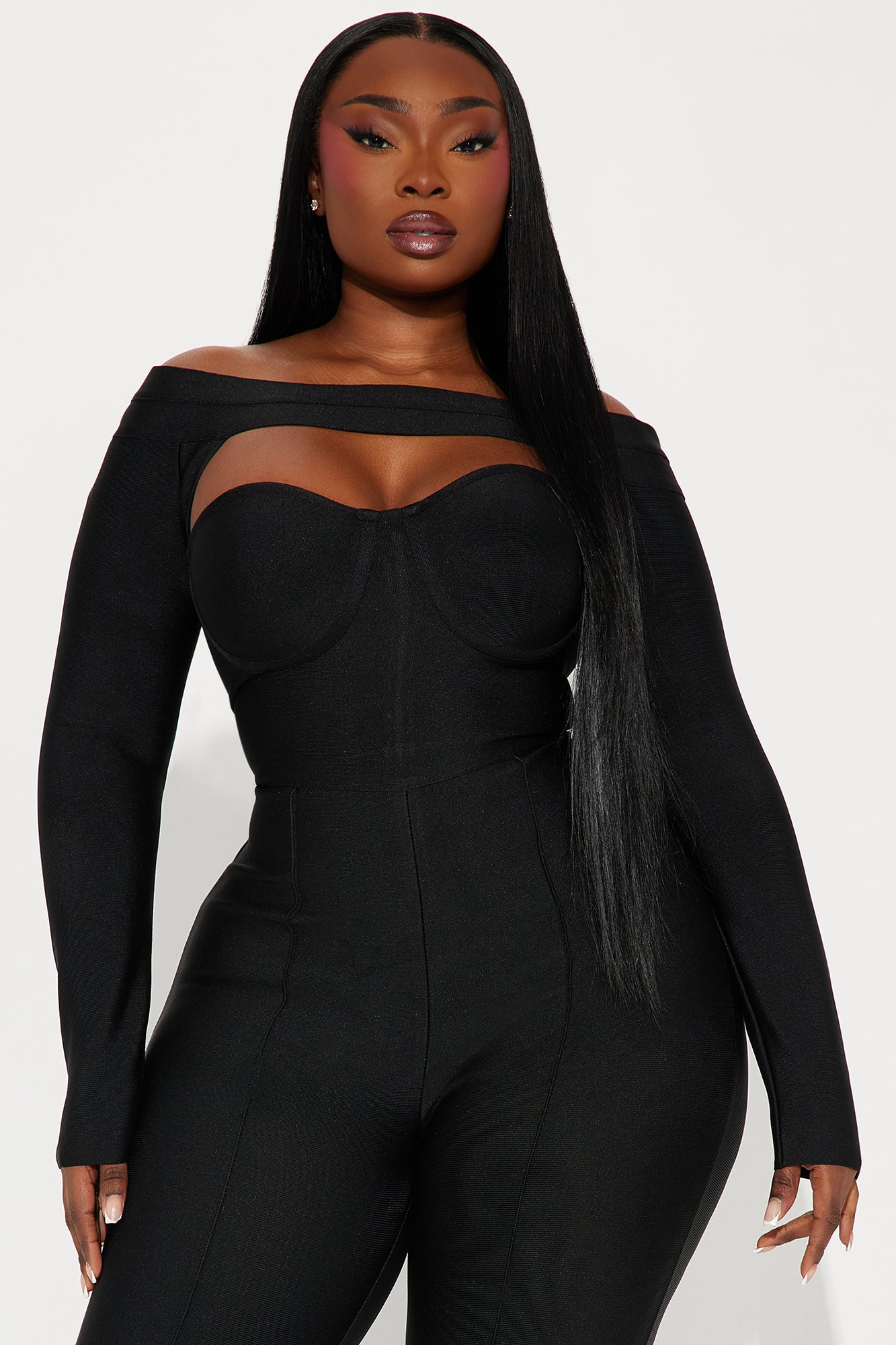 In My Element Bandage Jumpsuit - Black
