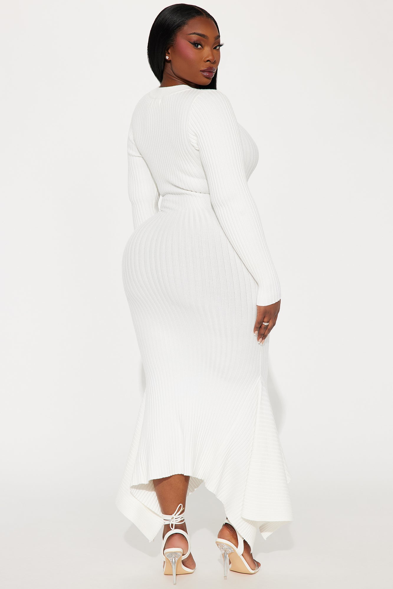 Kaylie Sweater Maxi Dress - Off White