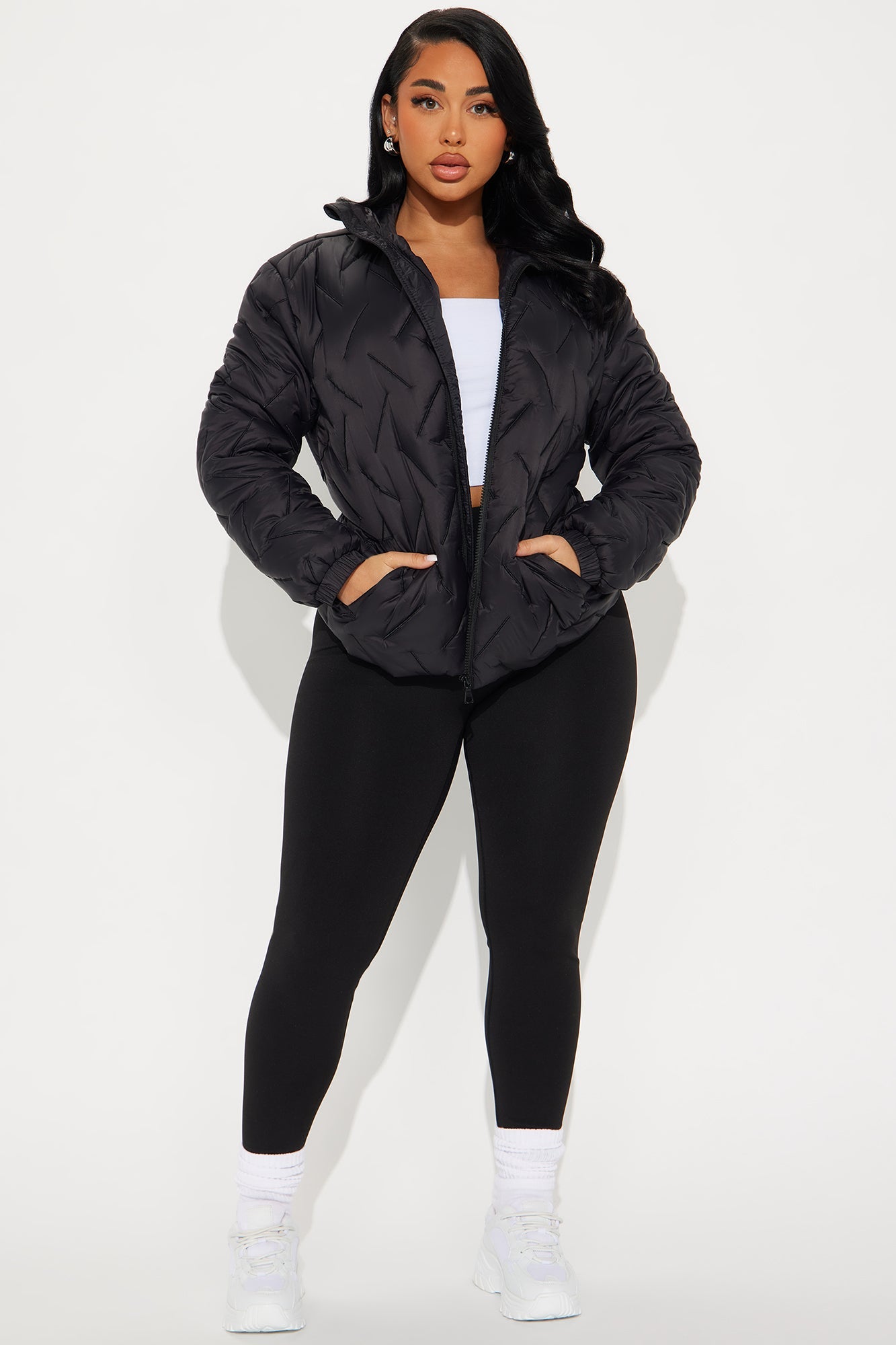 Ski Club Puffer Jacket - Black