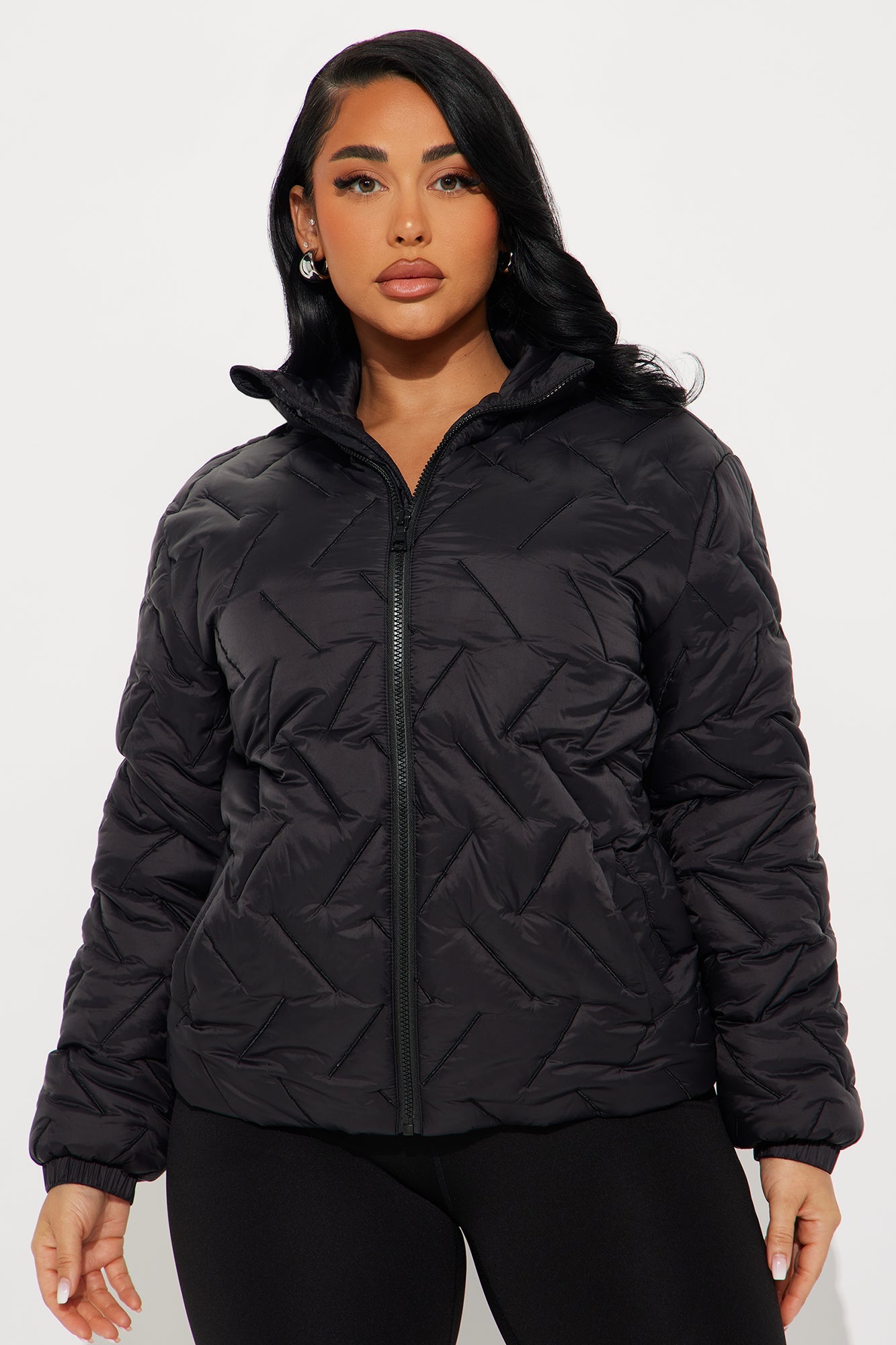 Ski Club Puffer Jacket - Black