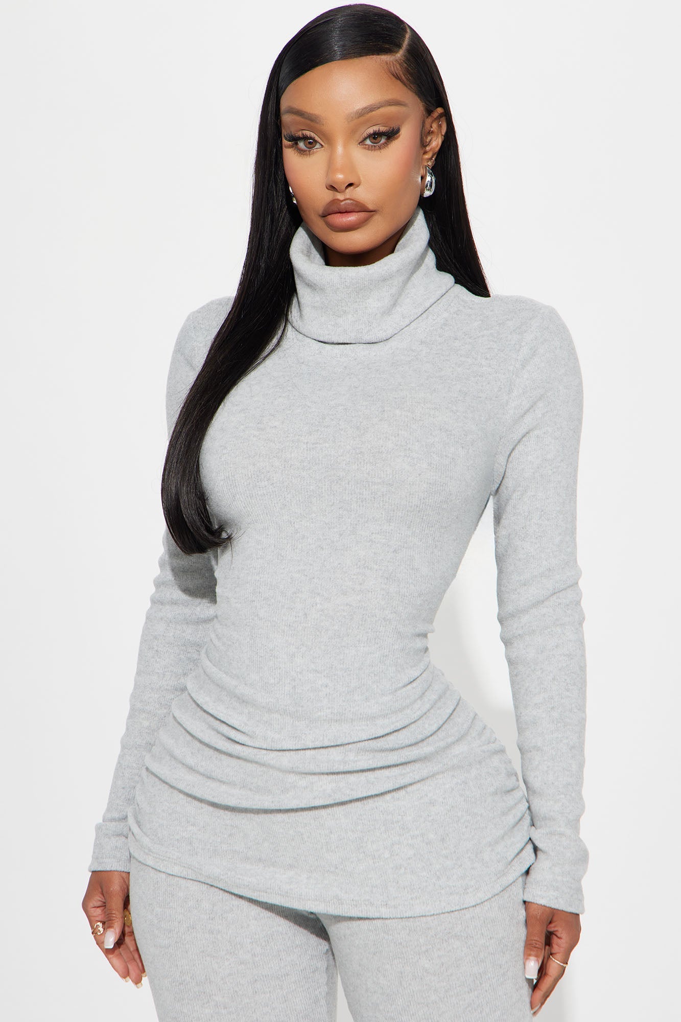 Cherise Pant Set - Heather Grey