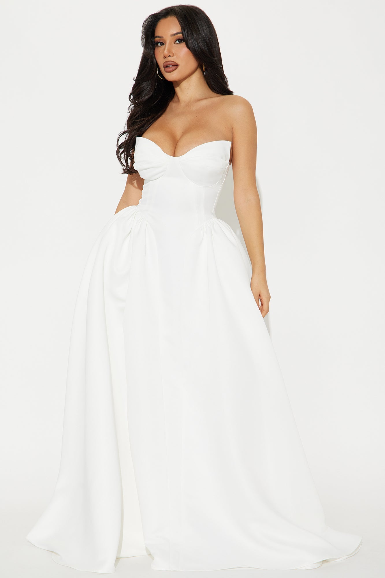 Sweet And Flirty Maxi Dress - White