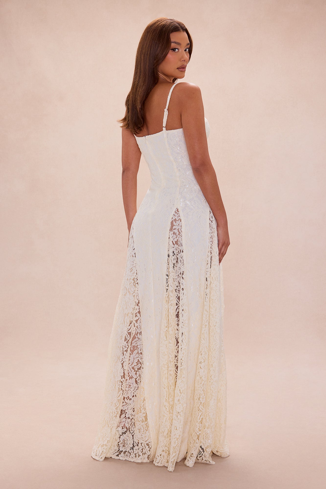 Reina Lace Gown - Cream
