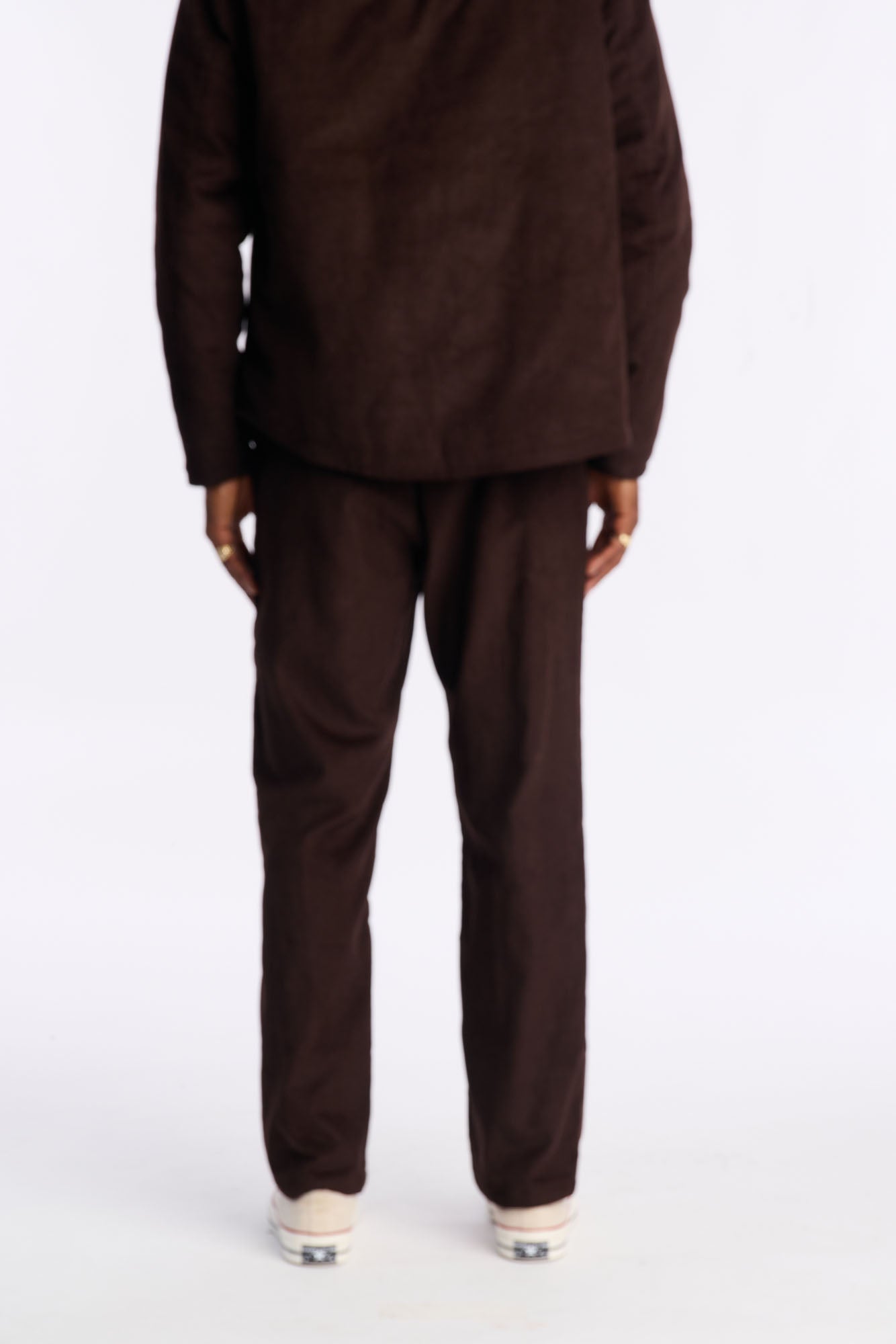 Straight Corduroy Wale Pant - Dark Brown