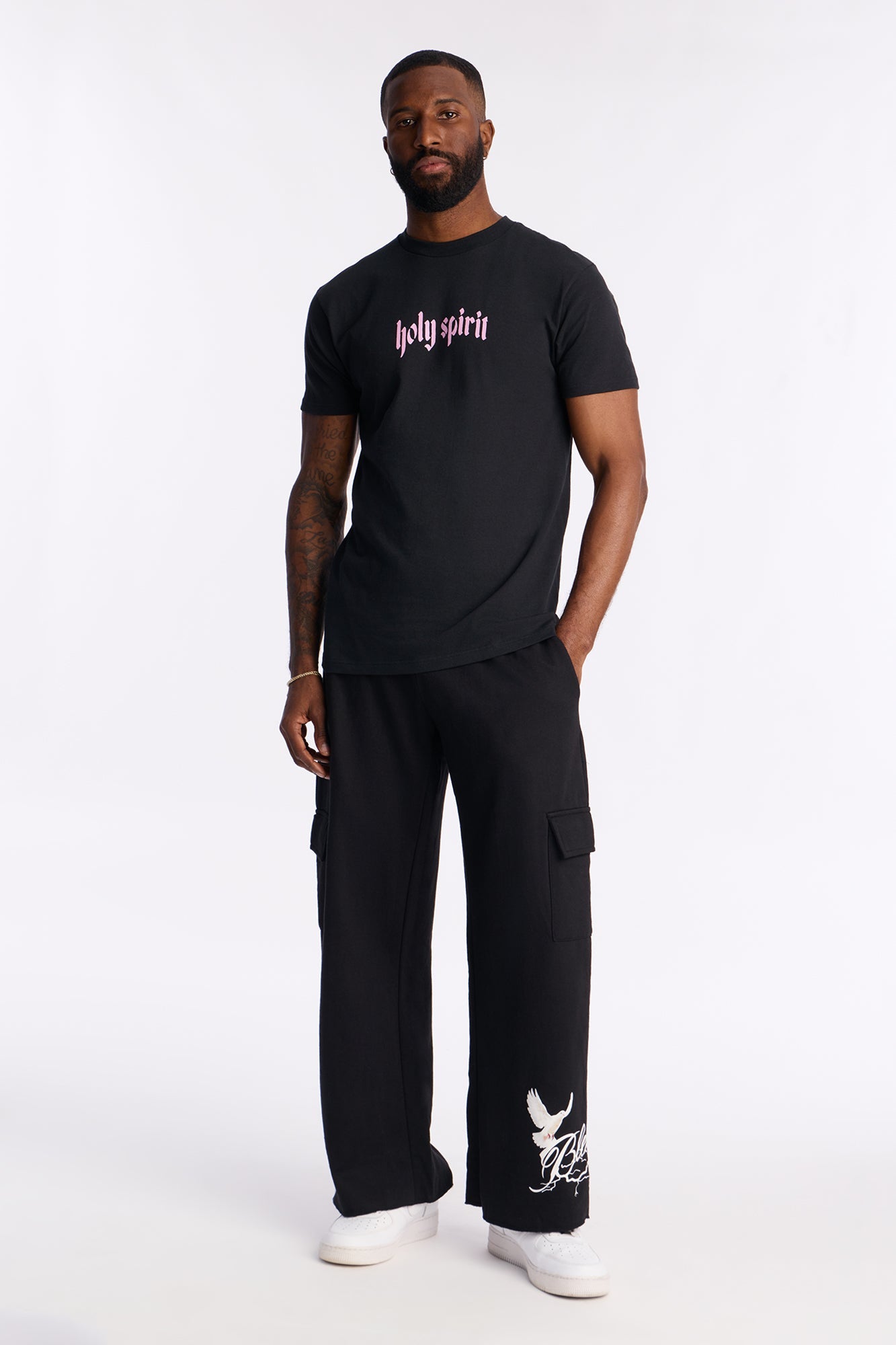 Protected By The Holy Spirit Short Sleeve Tee - Black