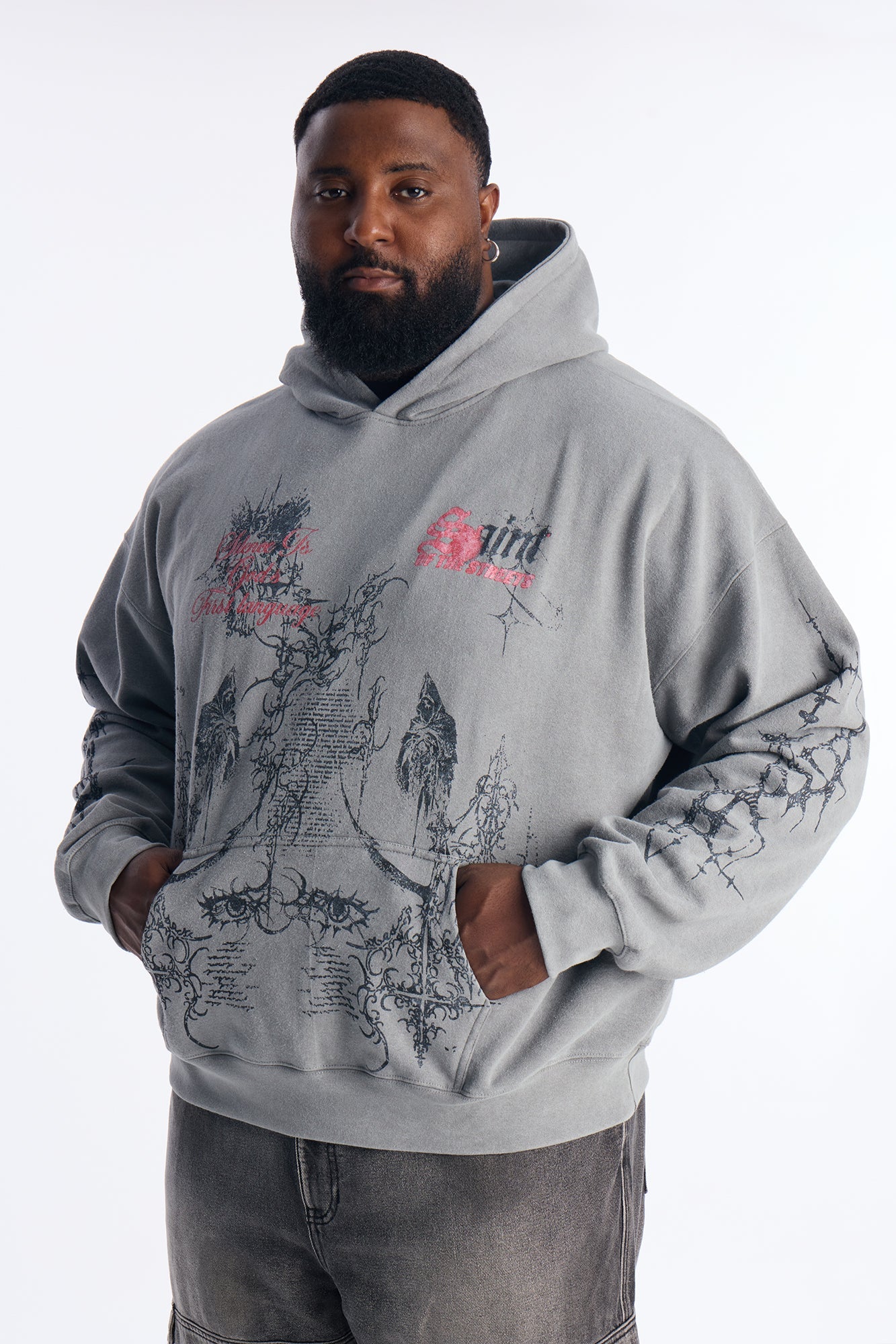 Saint Lifestyle Oversized Hoodie - Grey