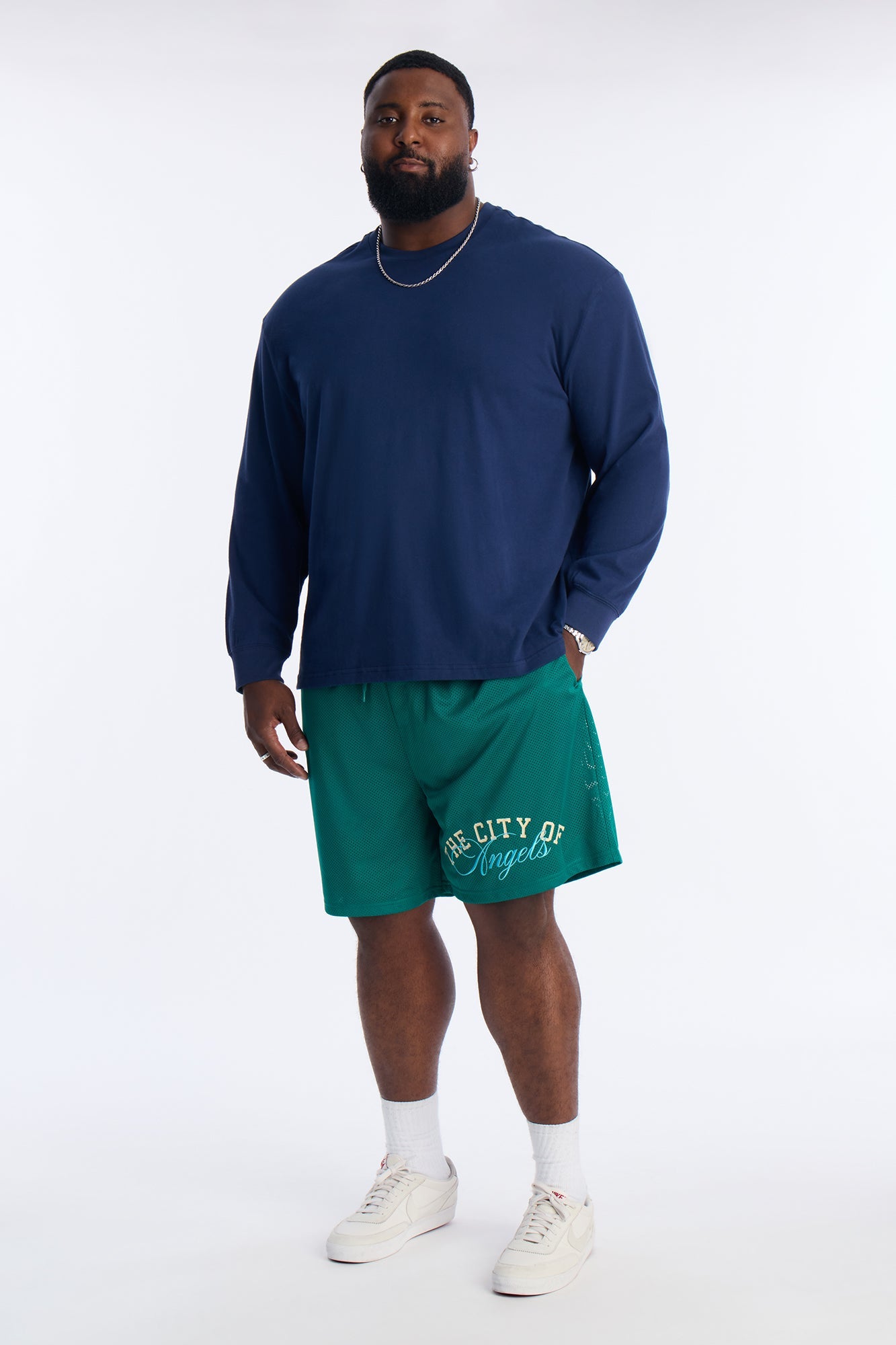 Angels Boulevard Mesh Short - Green