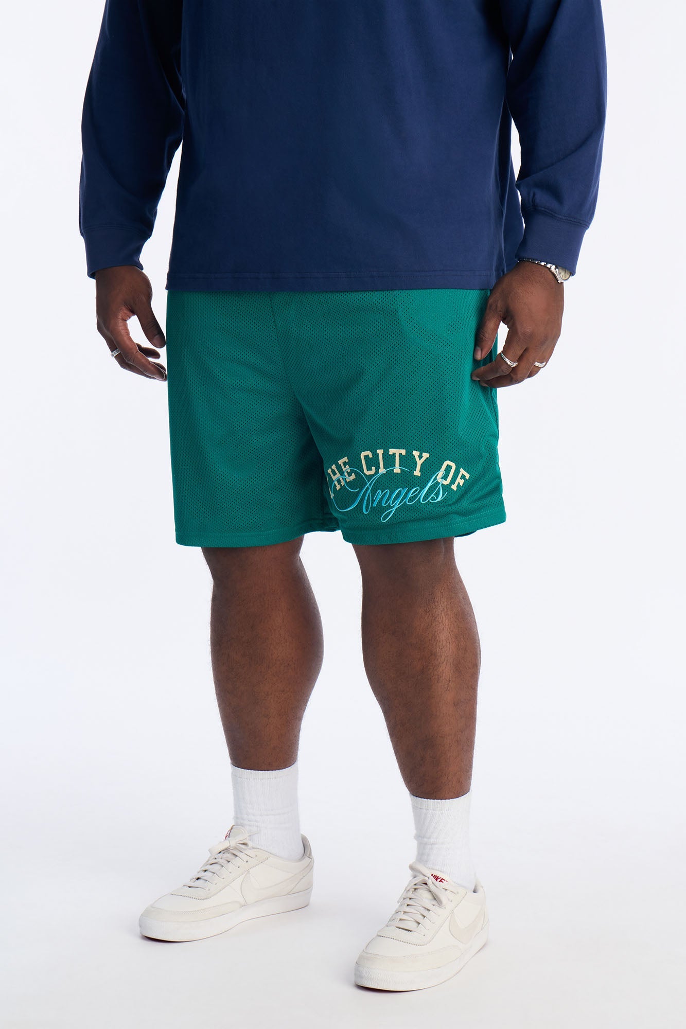 Angels Boulevard Mesh Short - Green
