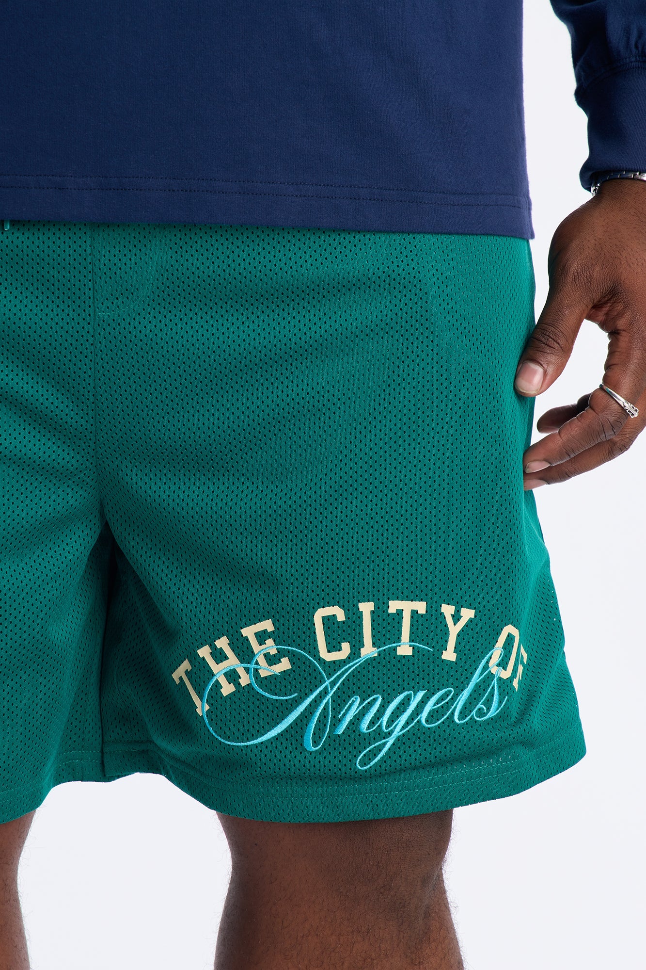 Angels Boulevard Mesh Short - Green