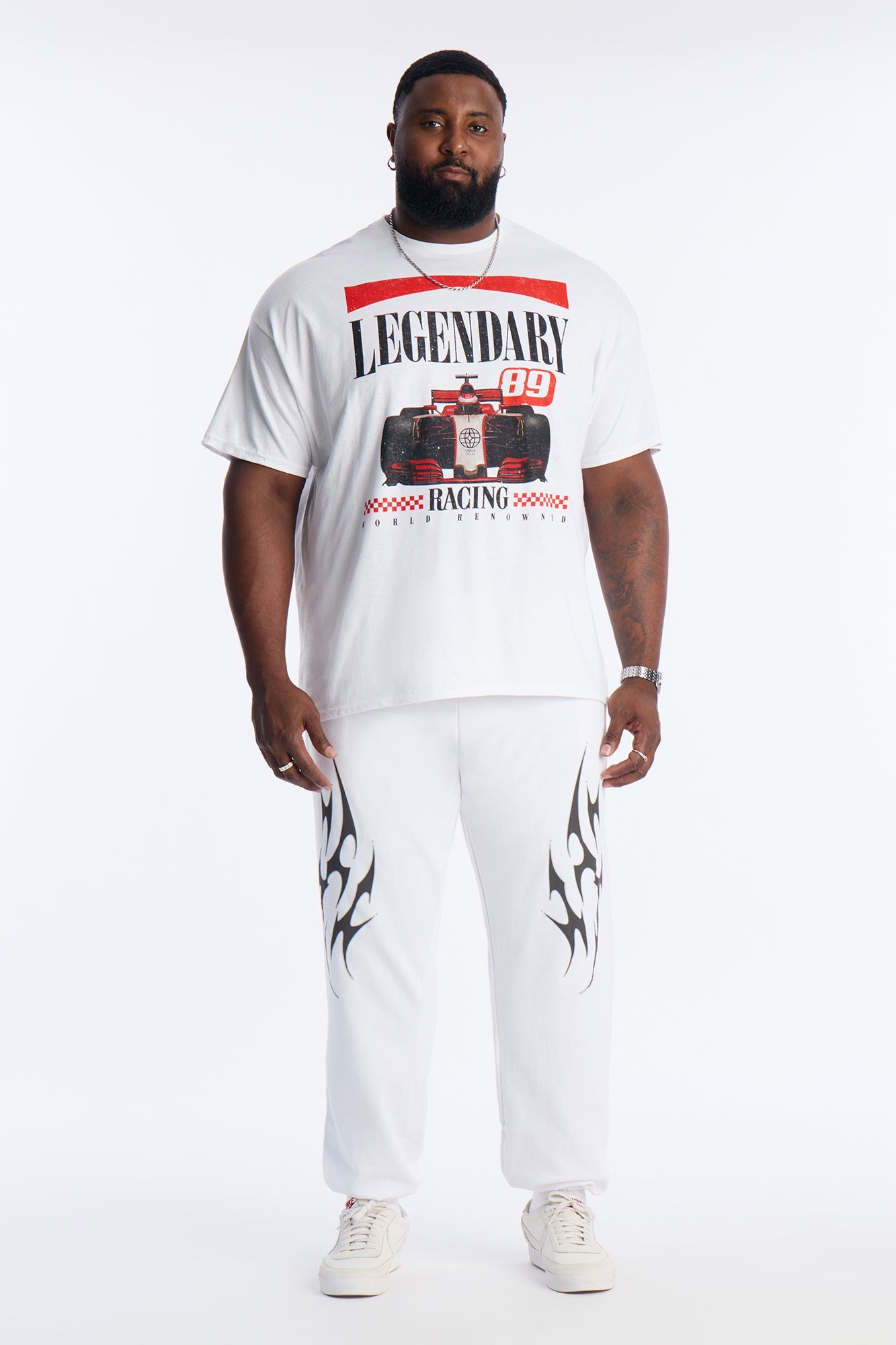 Legendary Racing Short Sleeve Tee - White