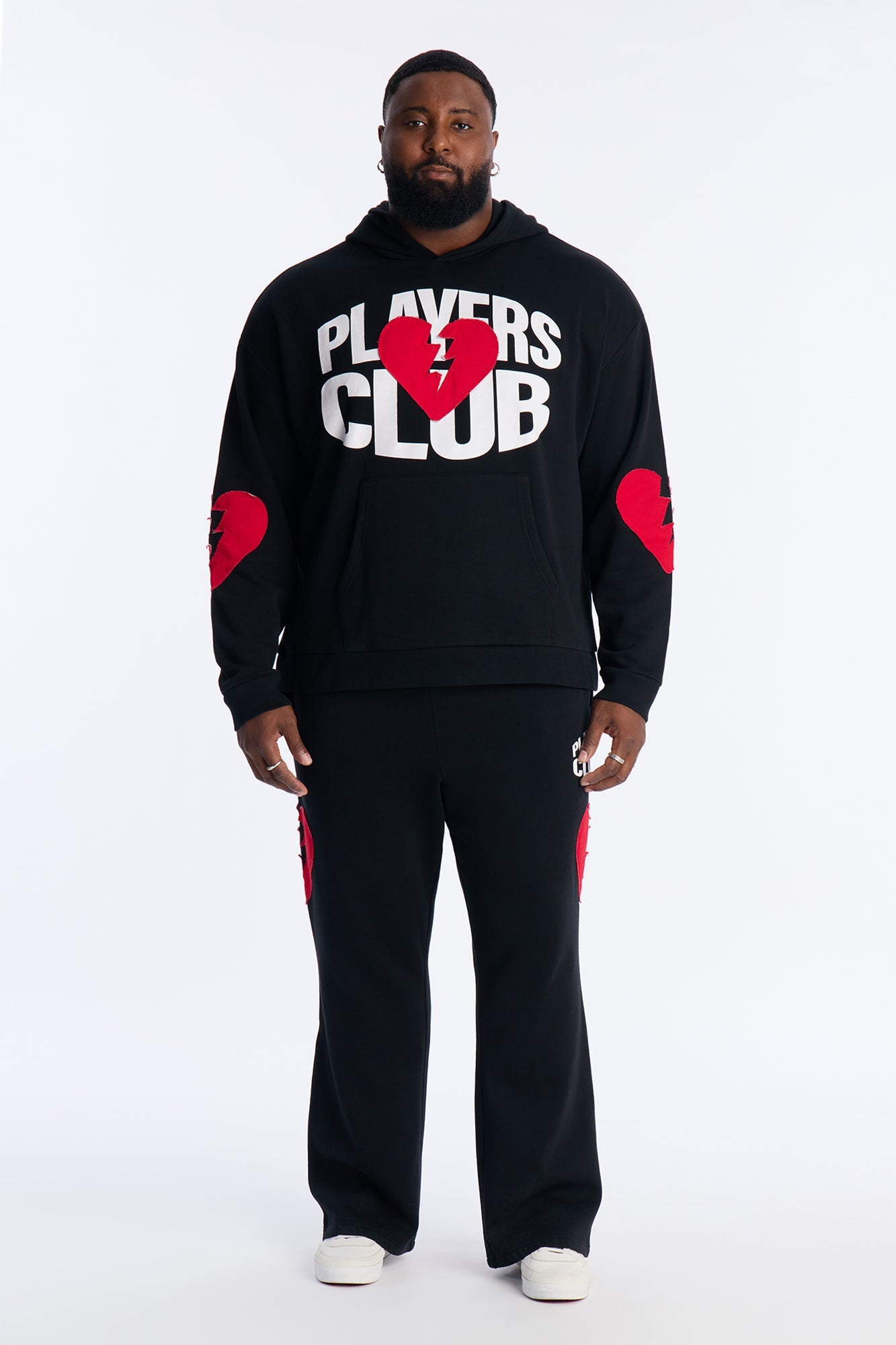 Heartbreakers Players Club Skinny Flare Sweatpants - Black