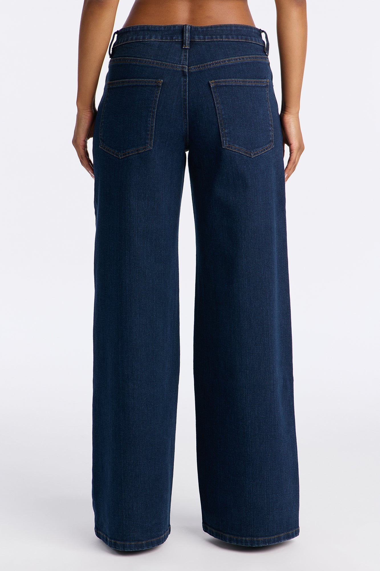 Faroe Utility Wide Leg Jeans - Dark Wash