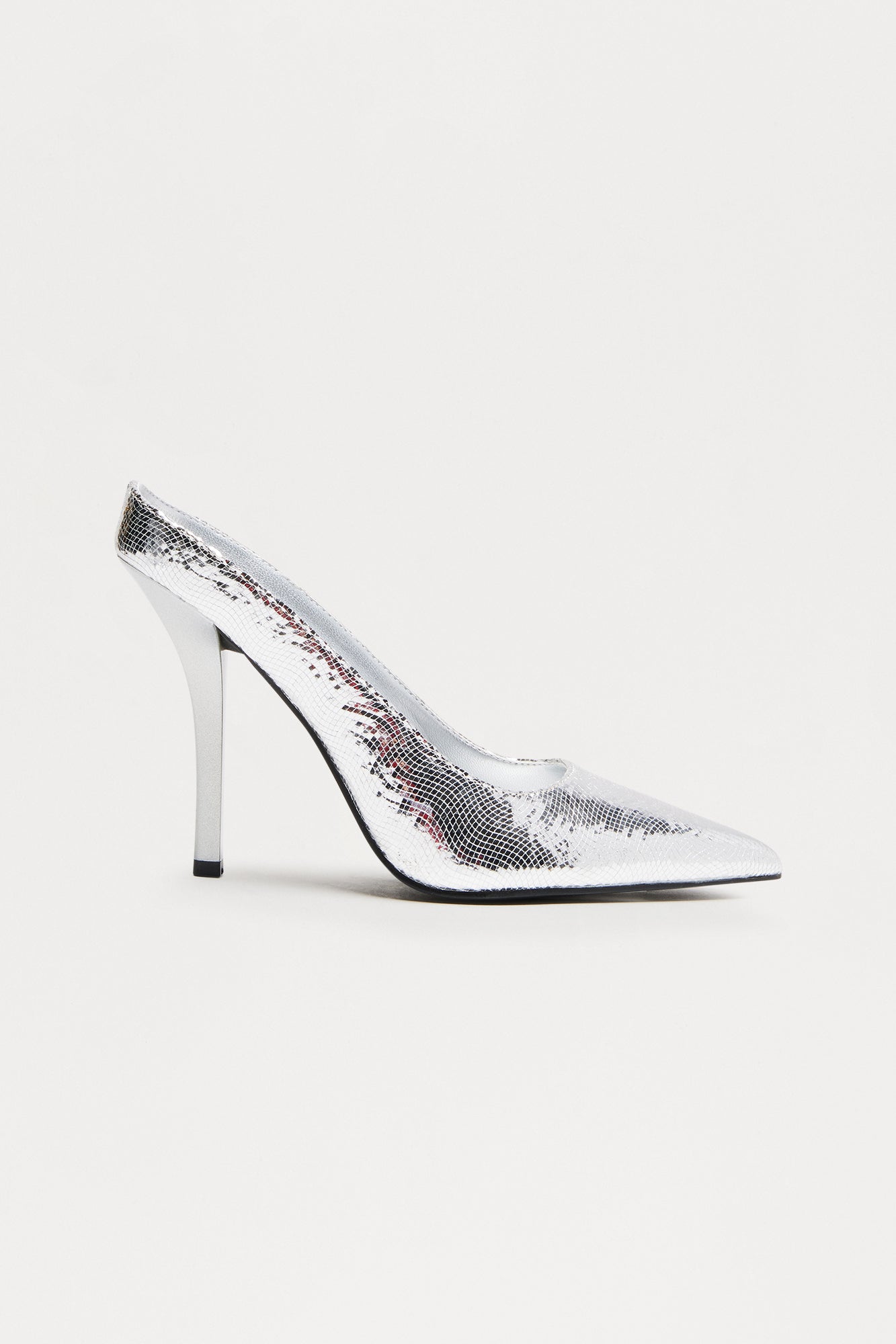 Padra Stiletto Pumps - Silver