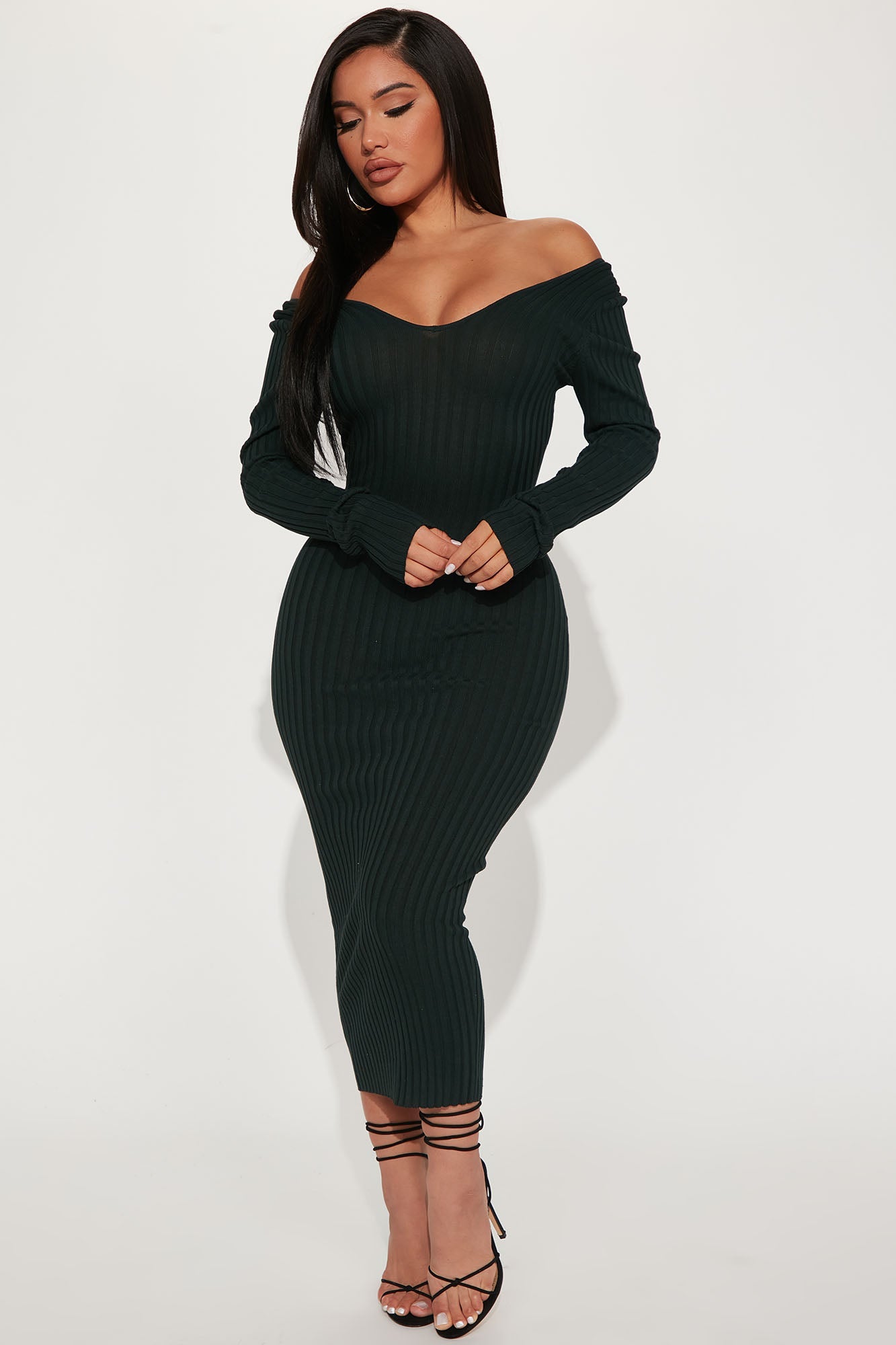 Kallan Knit Dress - Hunter Green