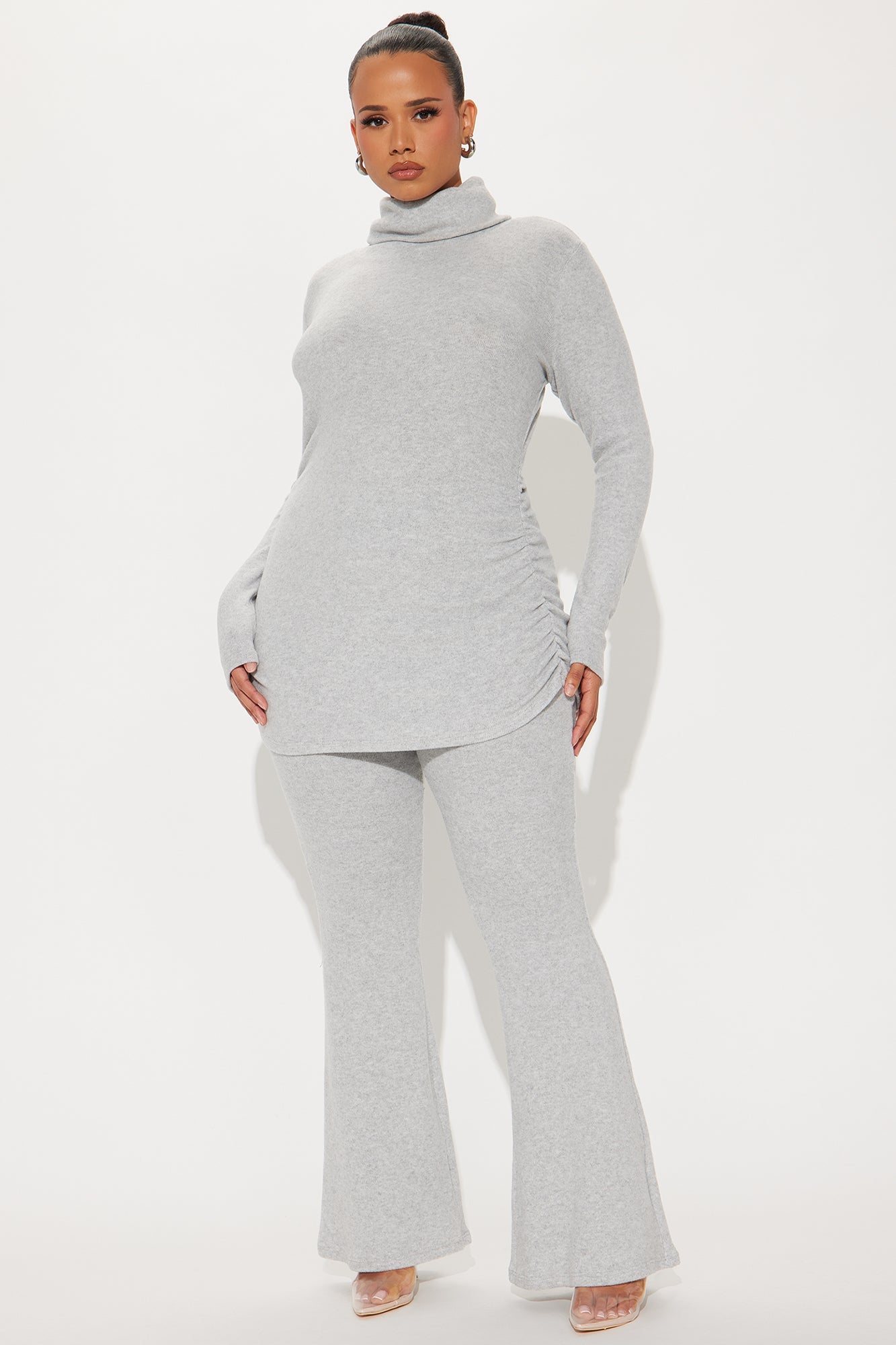 Cherise Pant Set - Heather Grey