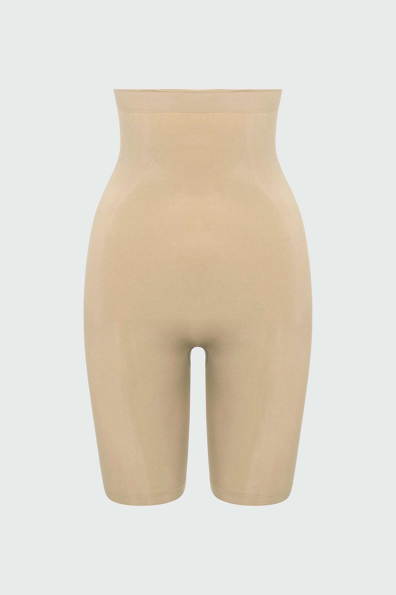 Nova Sculpt Seamless Strong Compression High Waisted Thigh Shaper - Sand