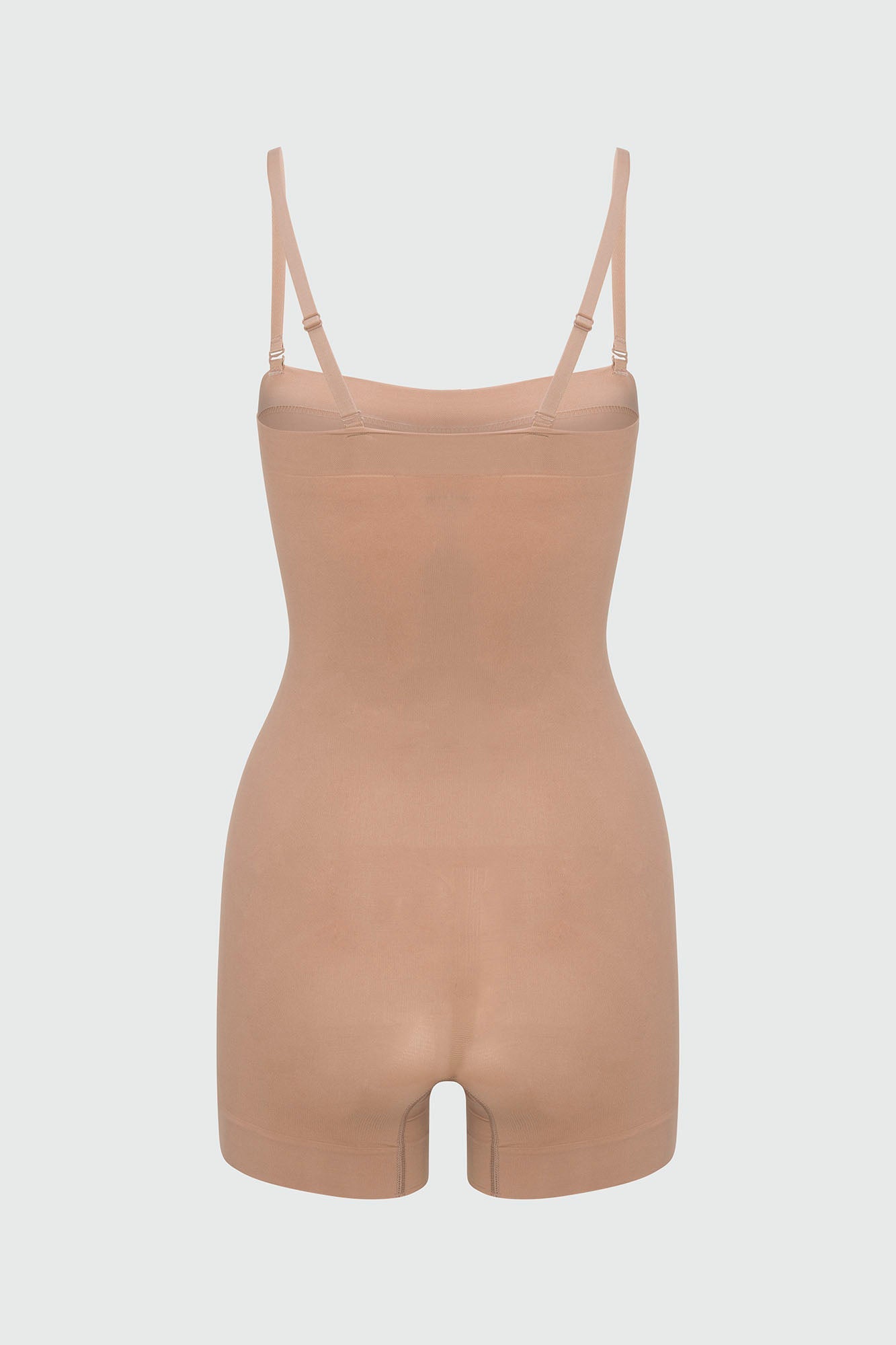 Nova Sculpt Seamless Strong Compression Strapless Shortie Bodysuit - Nude