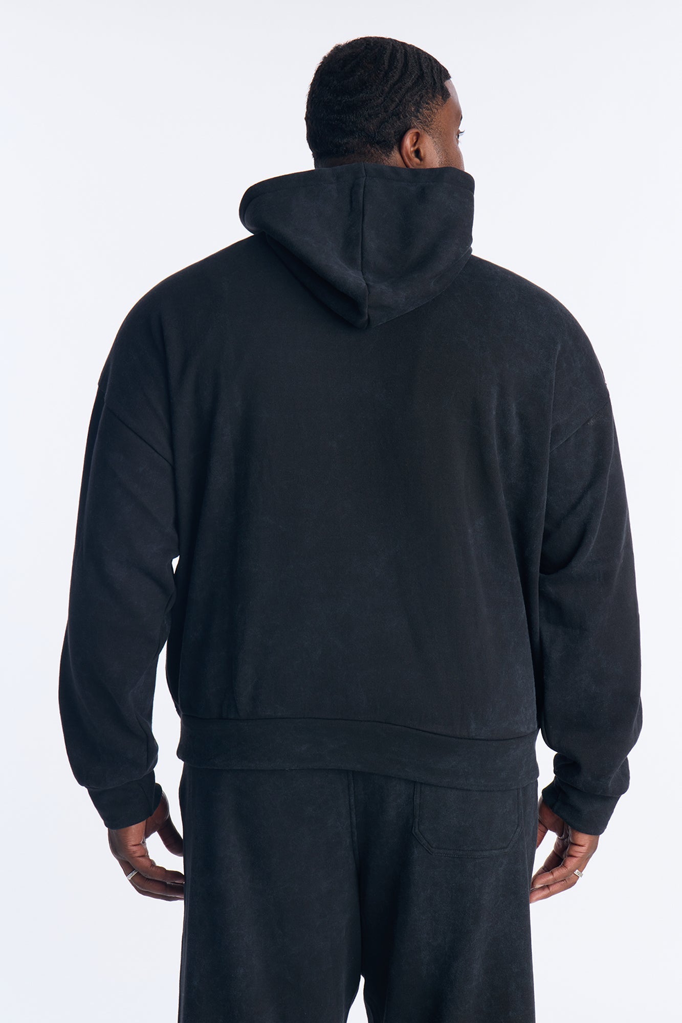 Hustle Hollywood Oversized Hoodie - Black