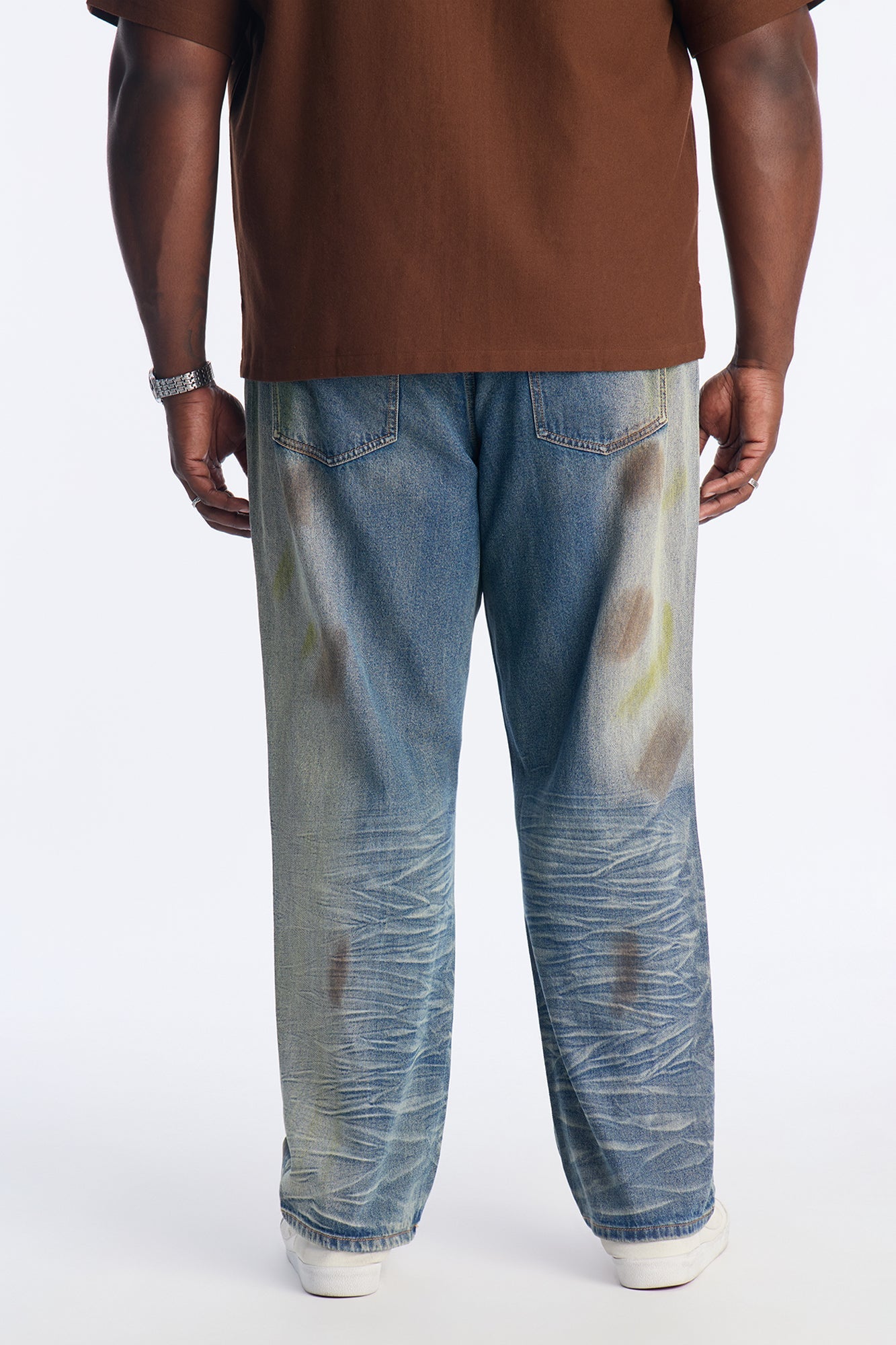 Straight Watercolor Jean - Dark Wash