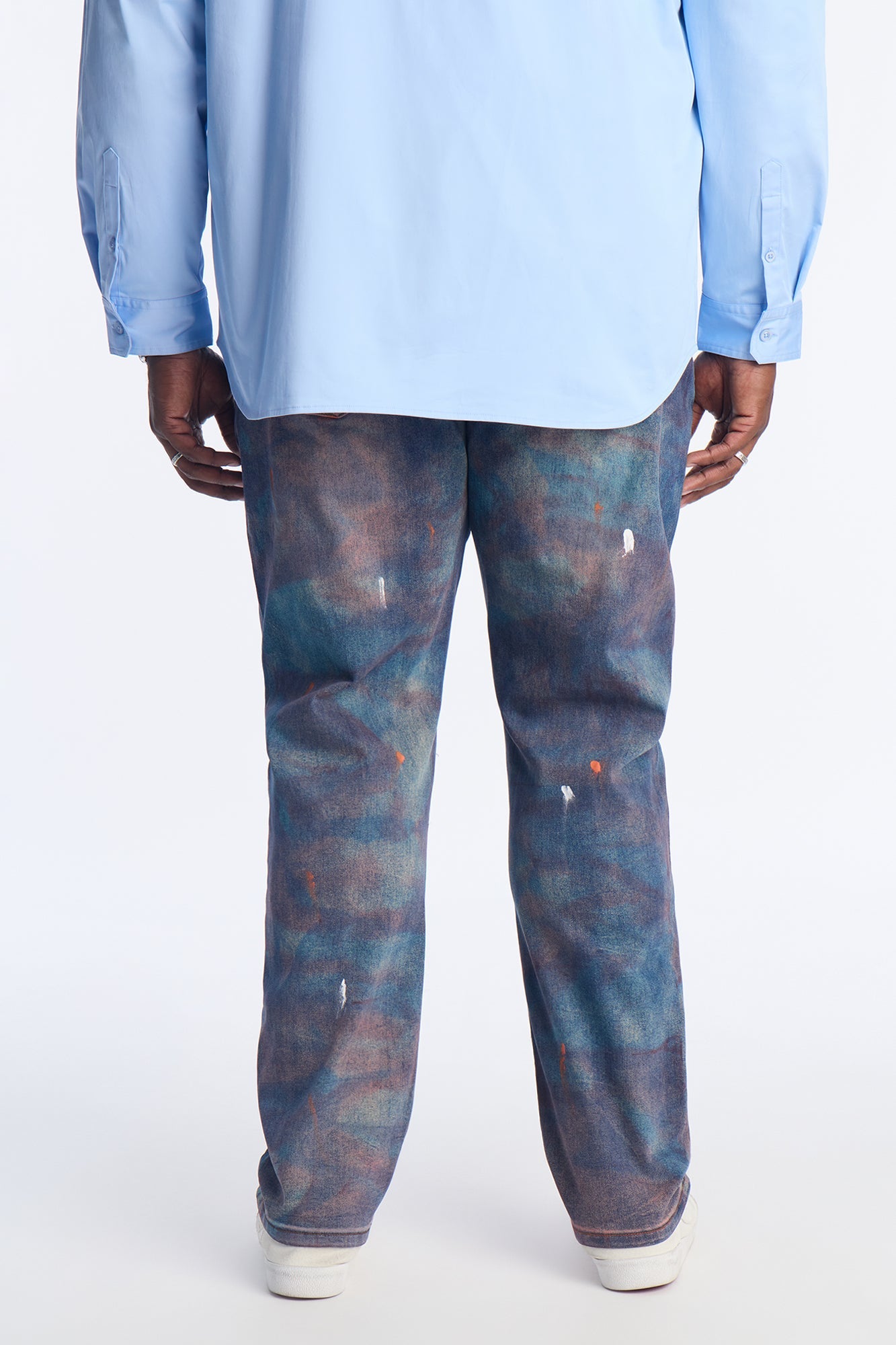 Slim Street Artist Rip And Repair Jean - Blue Wash