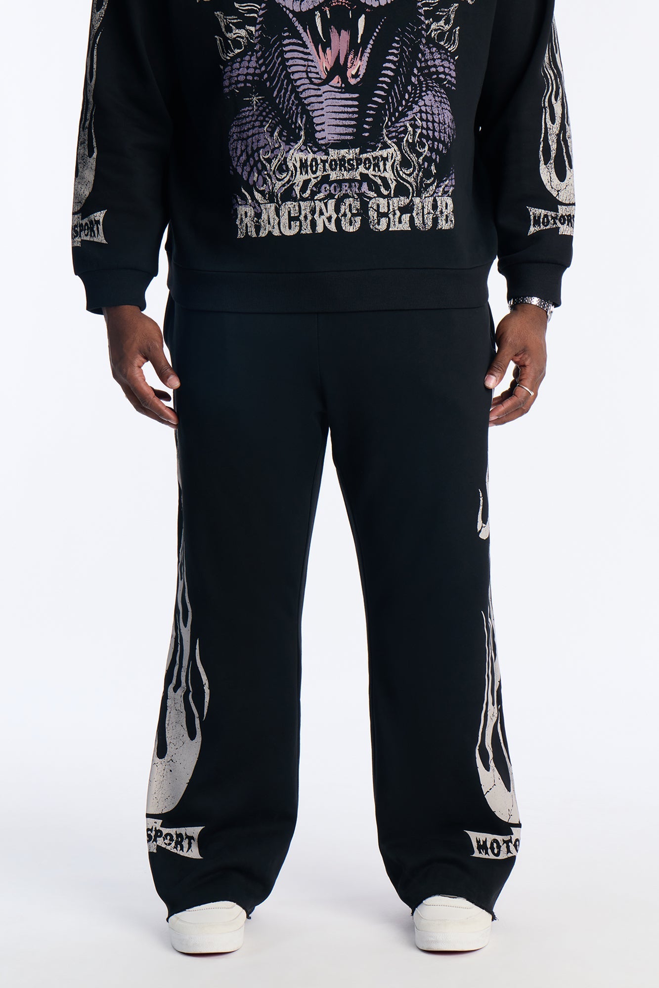Speedway Studio Raw Sweatpants - Black