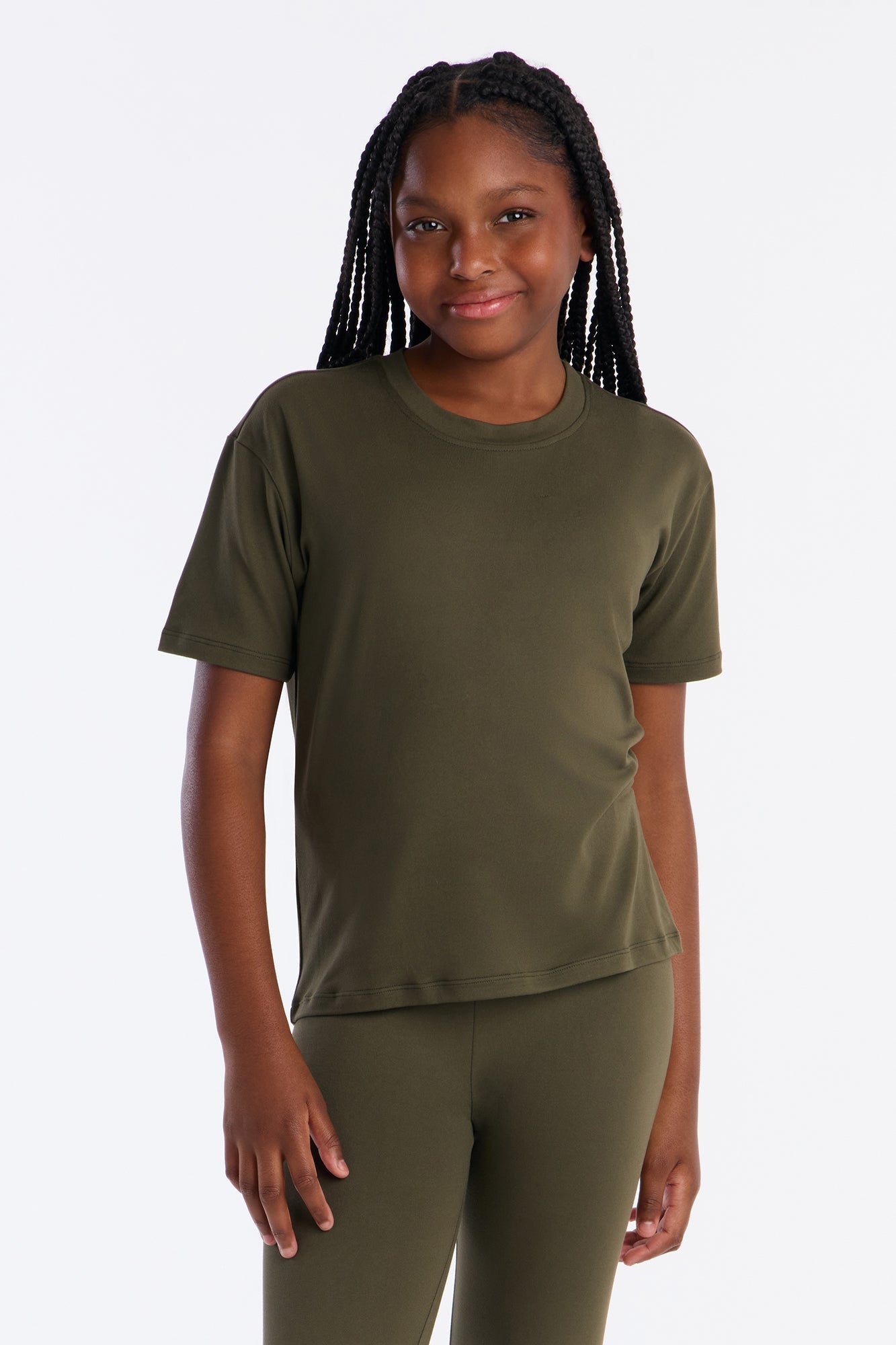 Mini Weekend Vibes Legging Set II - Olive