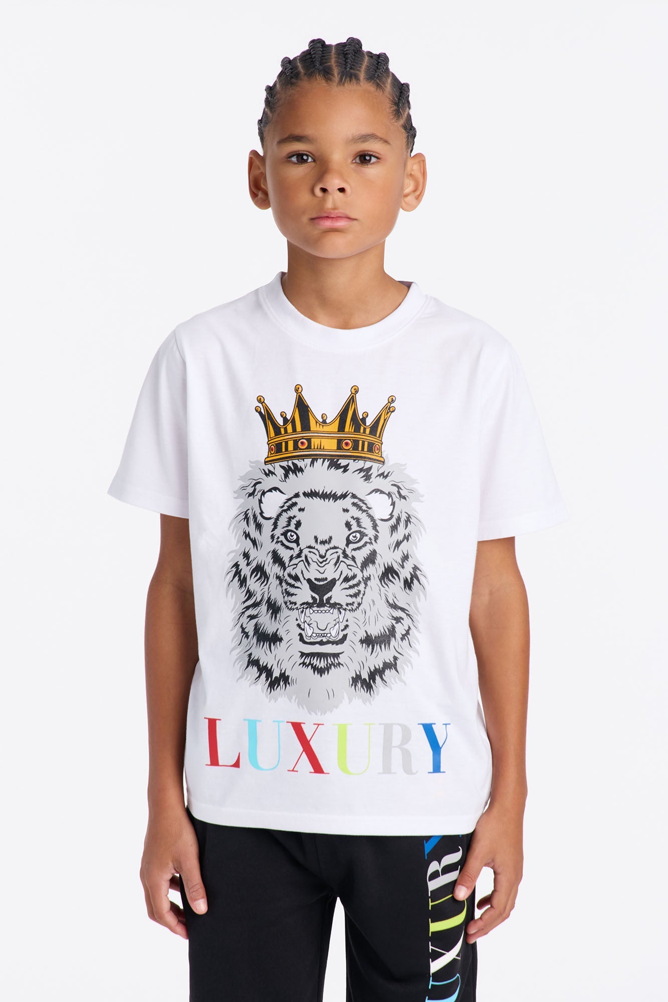 Mini Living In Luxury Short Set - White/Black