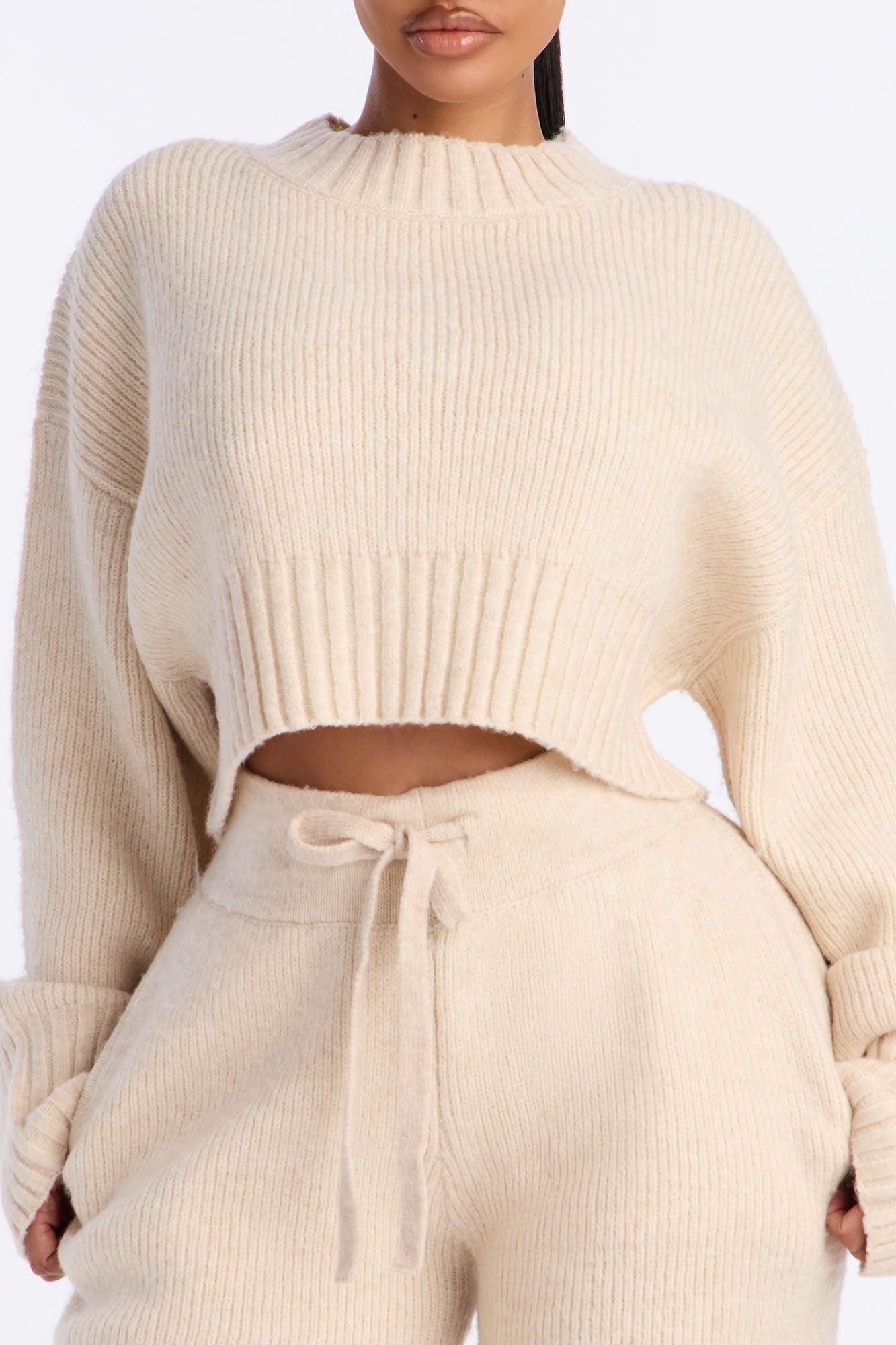 Mila Pullover Sweater Pant Set - Oatmeal