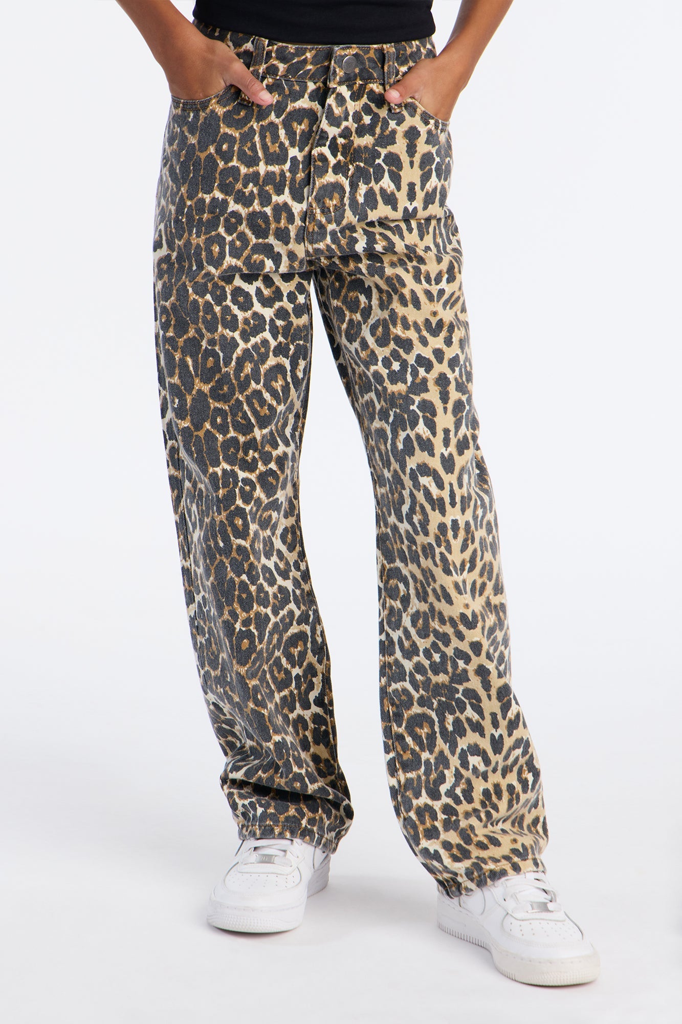 Mini Baggy Wild Thang Leopard Pant - Brown/combo