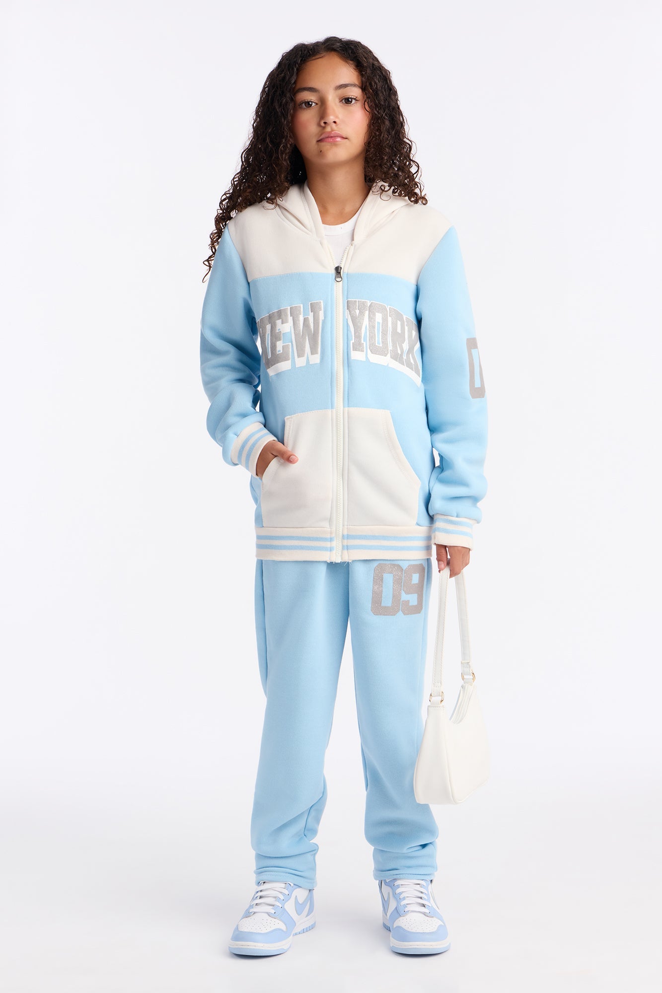 Mini New York 09 Jogger Pant Set - Blue/combo