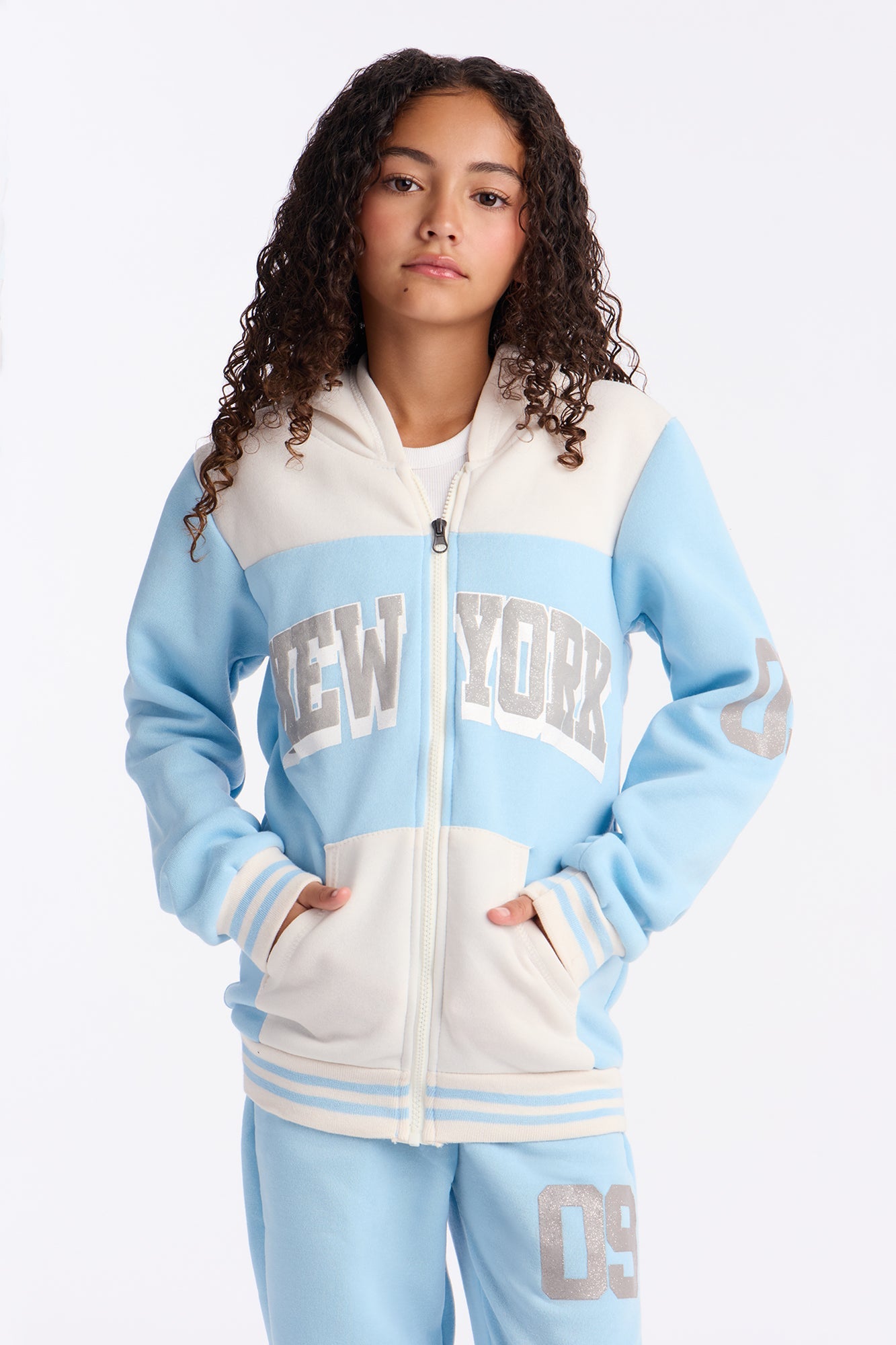 Mini New York 09 Jogger Pant Set - Blue/combo