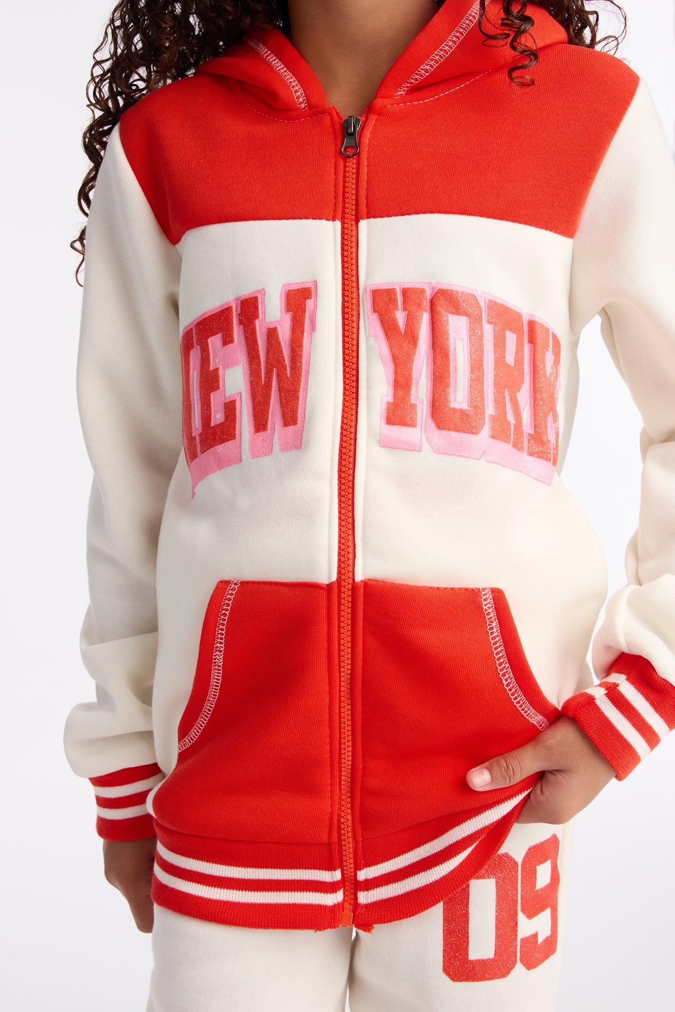 Mini New York 09 Jogger Pant Set - Cream/combo