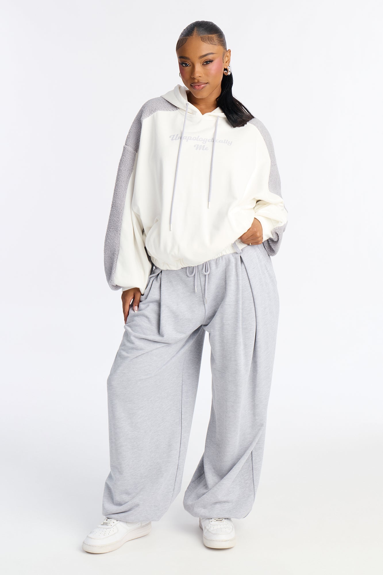 Unwind Mode Pant Set - Grey/combo