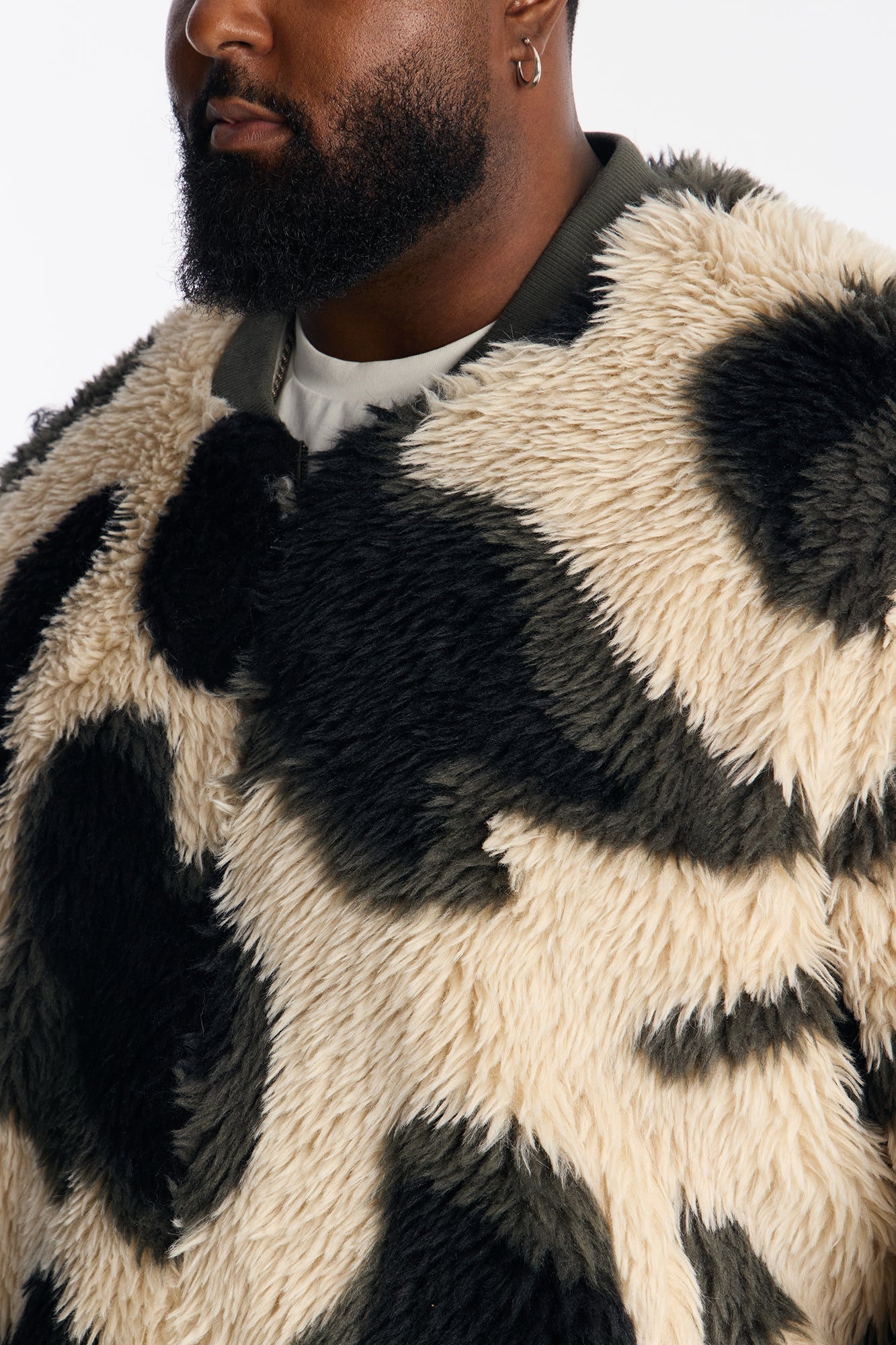 Grunt Faux Fur Camo Bomber Jacket - Camouflage