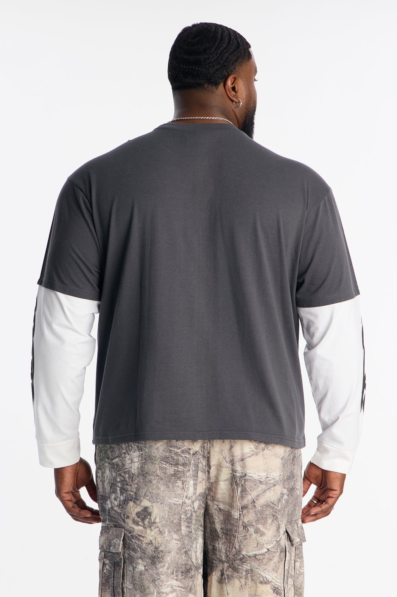 Sacred Saint 2fer Long Sleeve Tee - Black