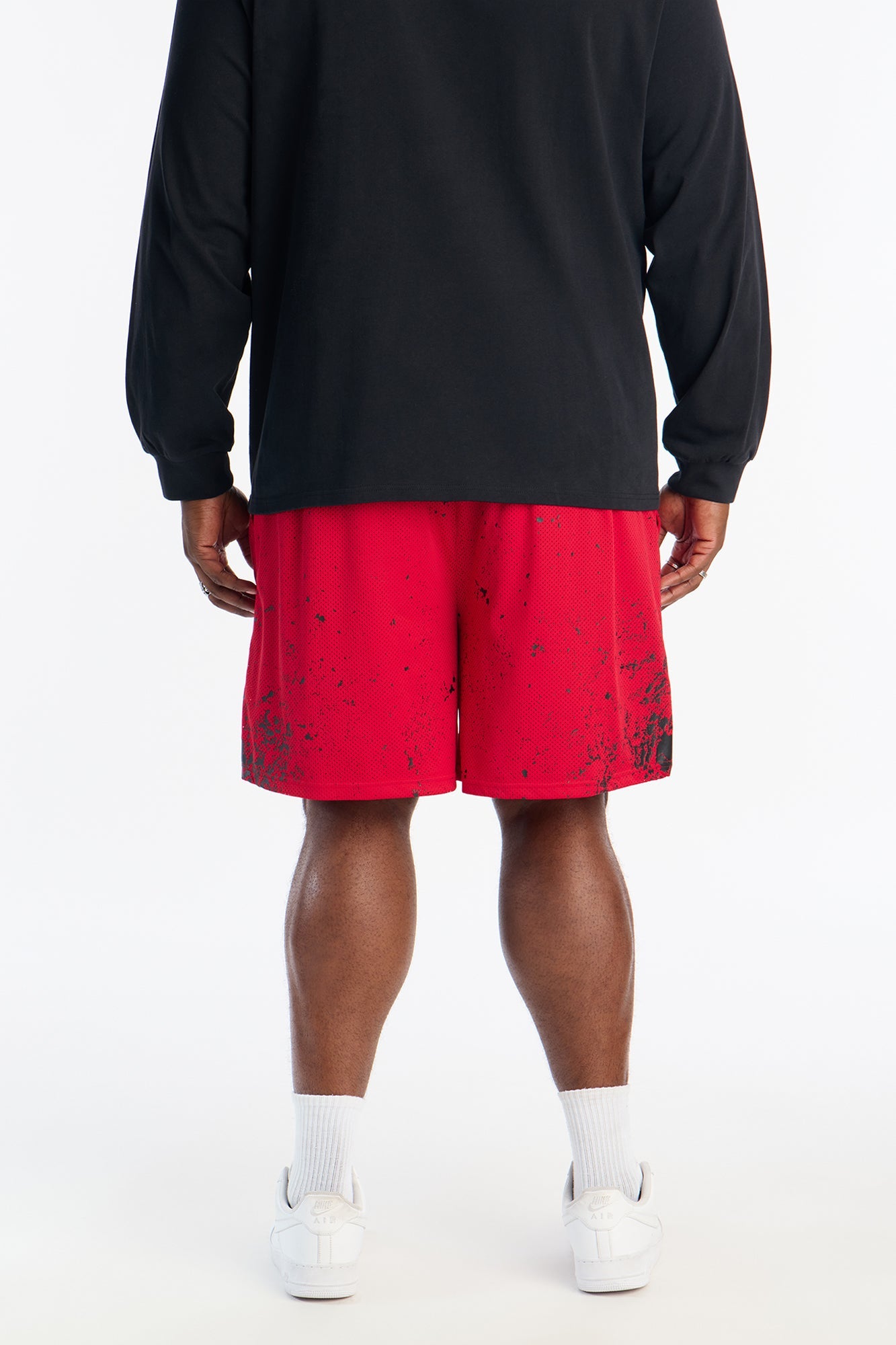 Cosmos Dust Mesh Short - Red/combo