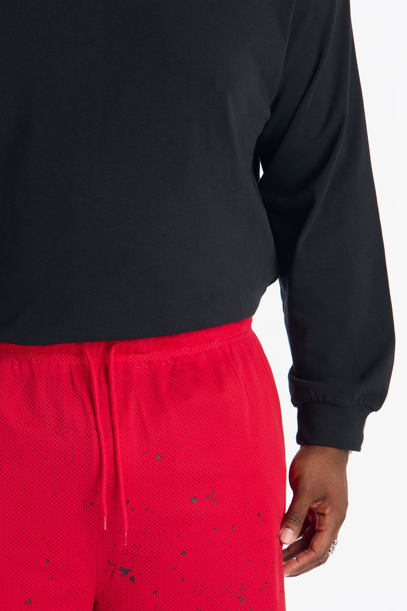 Cosmos Dust Mesh Short - Red/combo