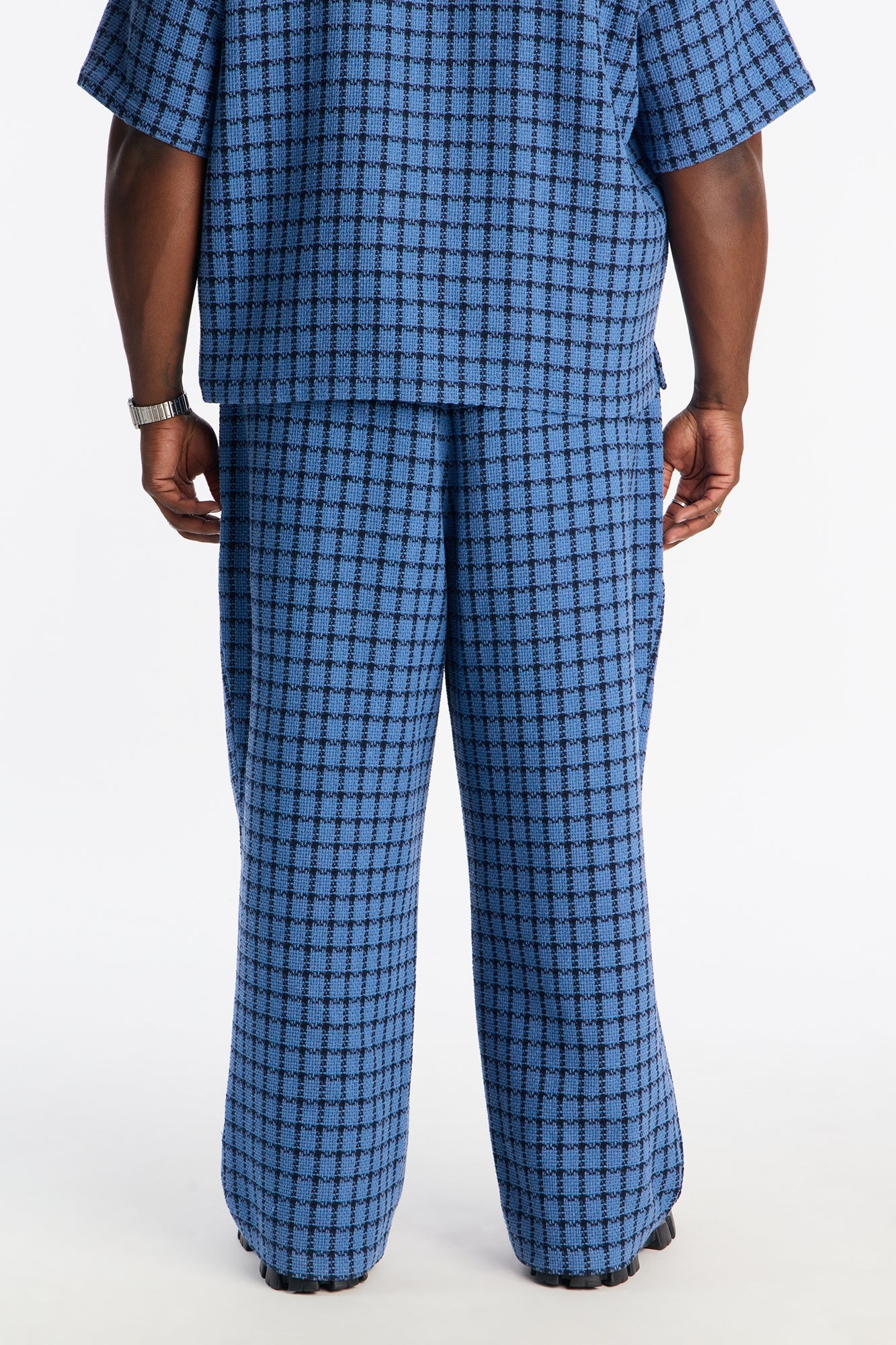 Baggy Theory Tweed Pant - Blue