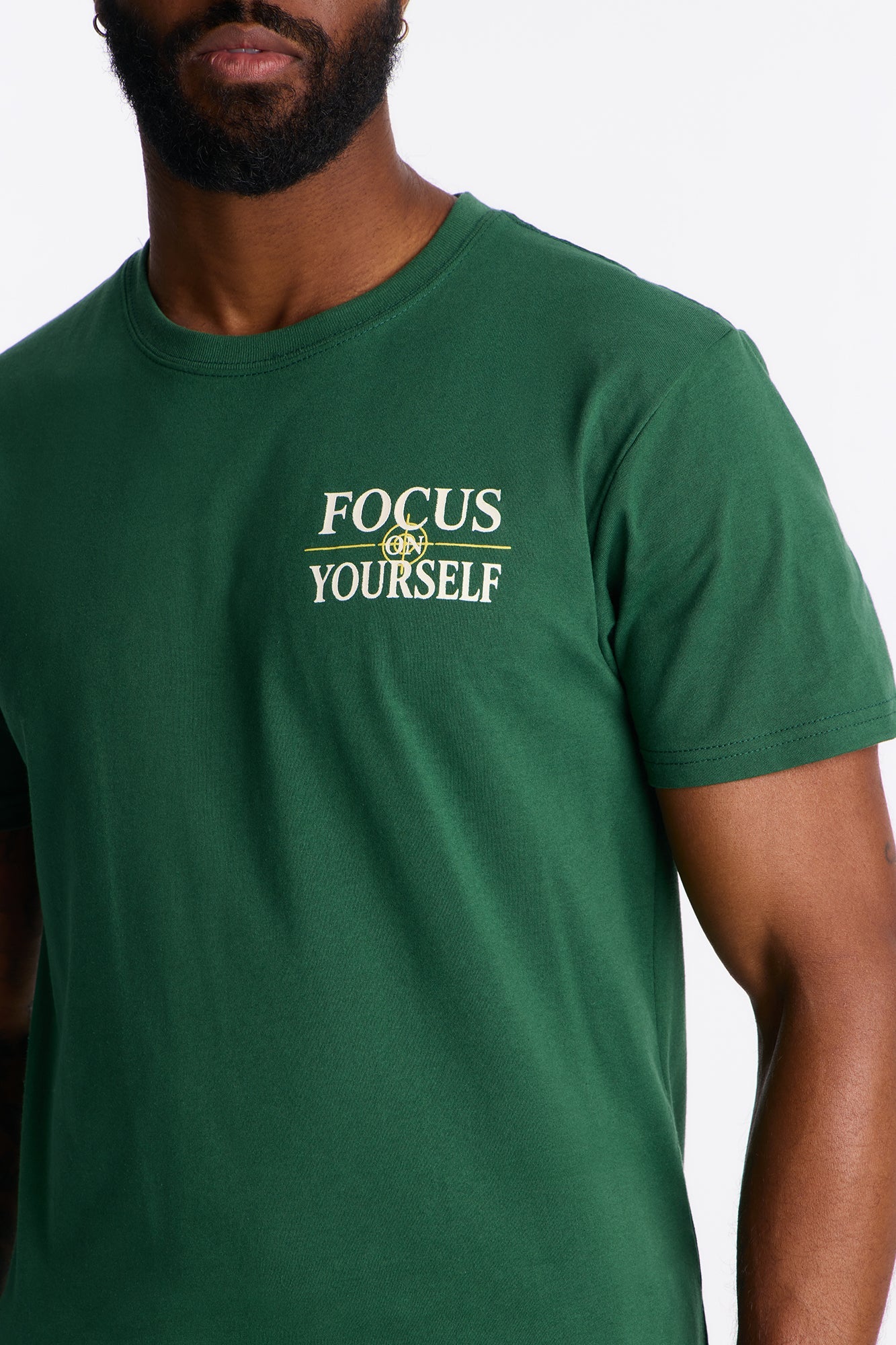 Focus On Yourself Short Sleeve Tee - Hunter Green