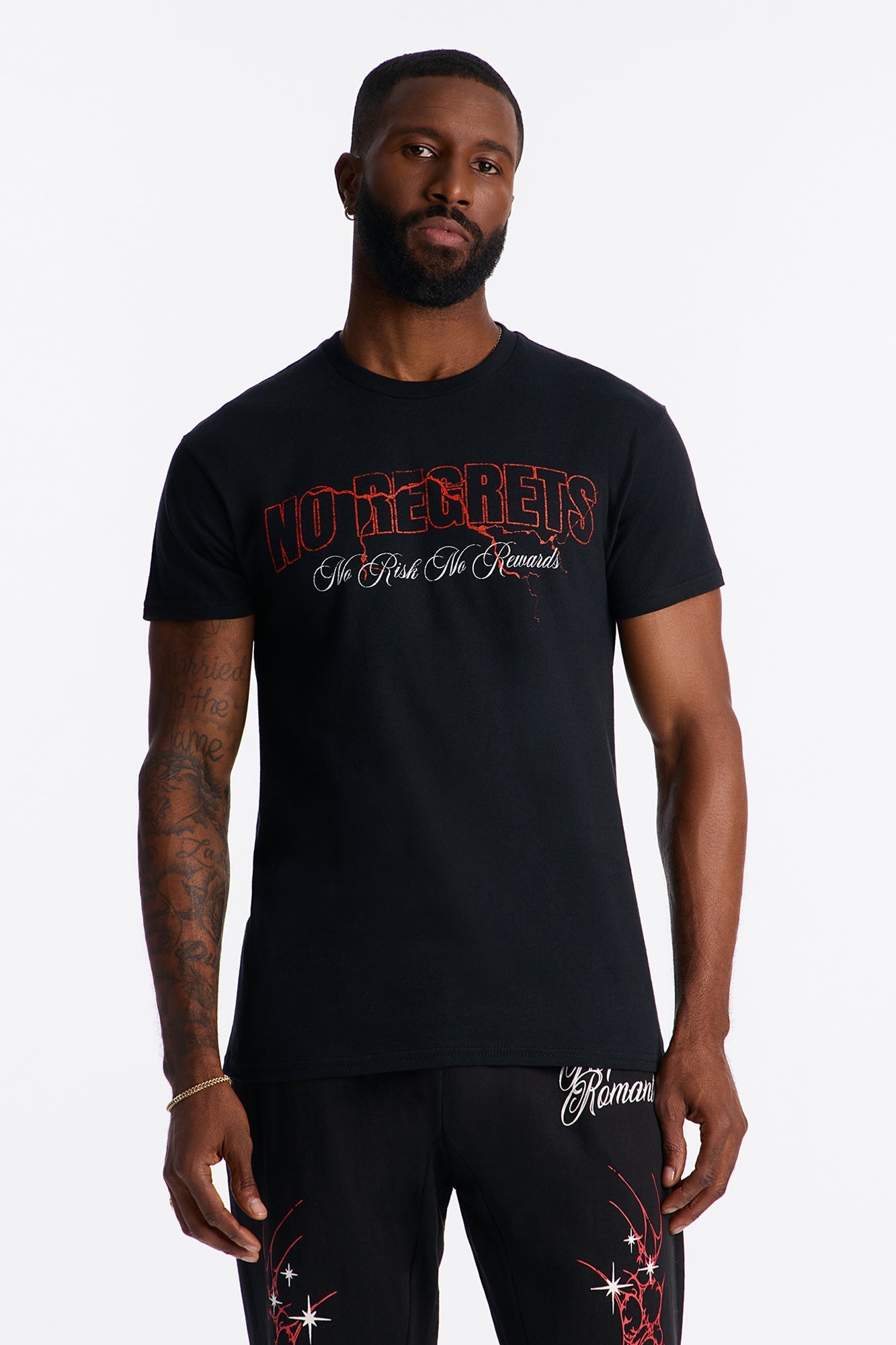 No Risk No Reward Short Sleeve Tee - Black