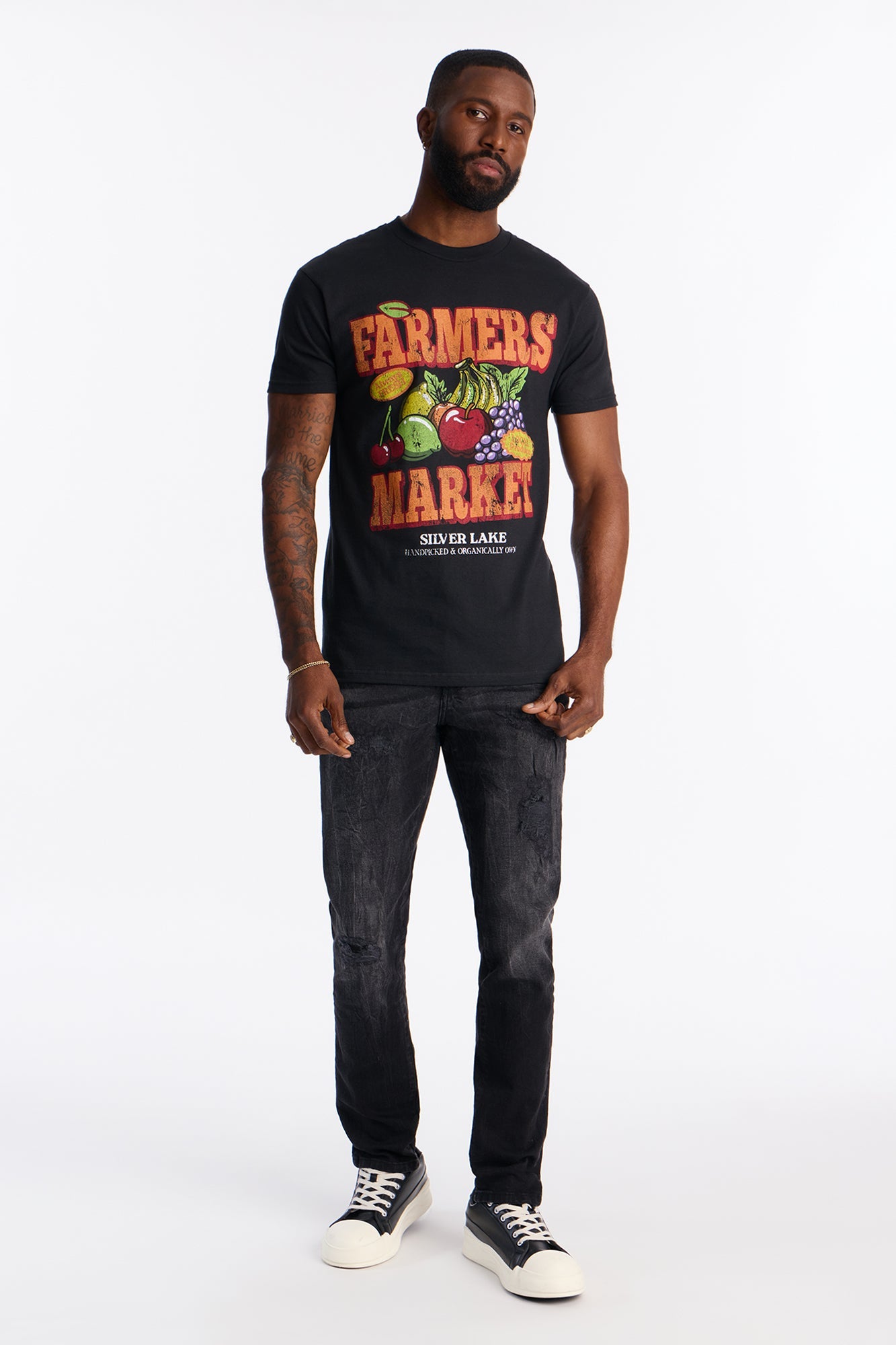Skinny Distressed Memento Jeans - Black
