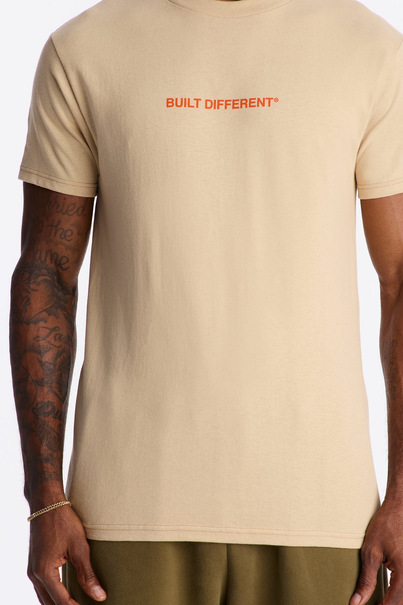 Built Against All Odds Short Sleeve Tee - Tan