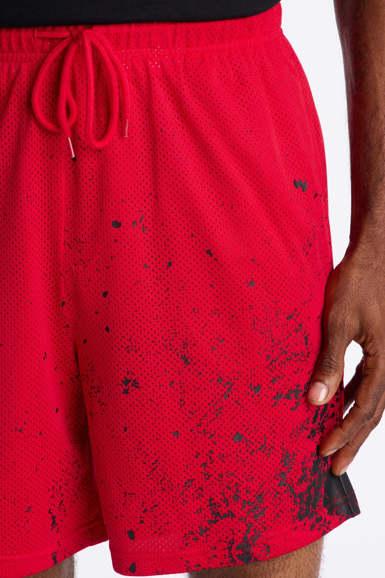 Cosmos Dust Mesh Short - Red/combo
